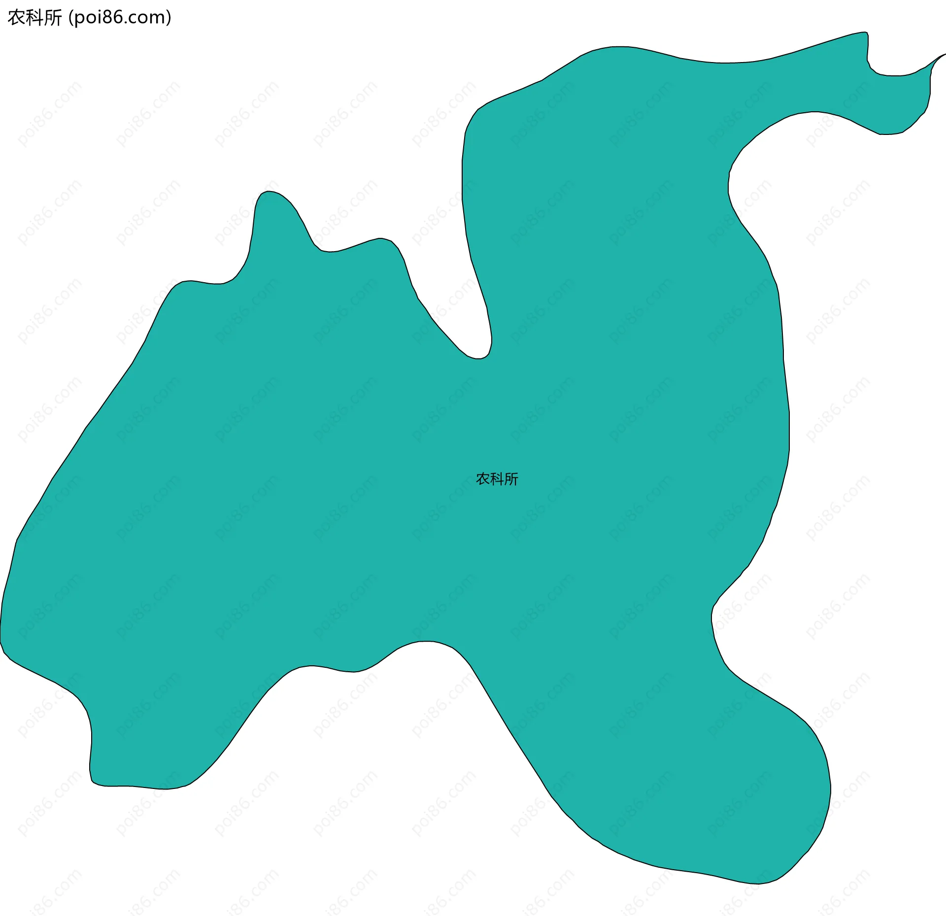 农科所边界地图