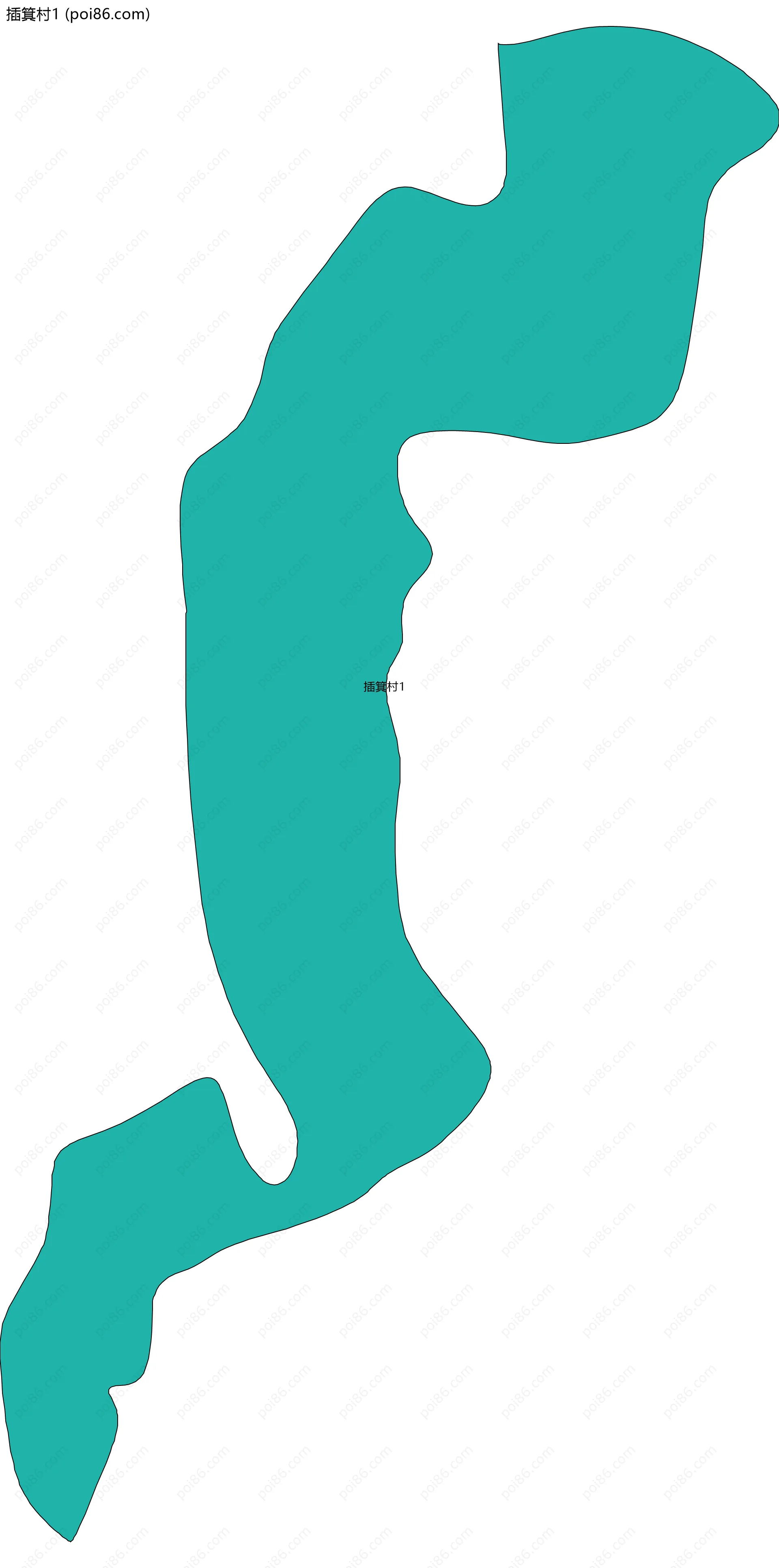 插箕村1边界地图