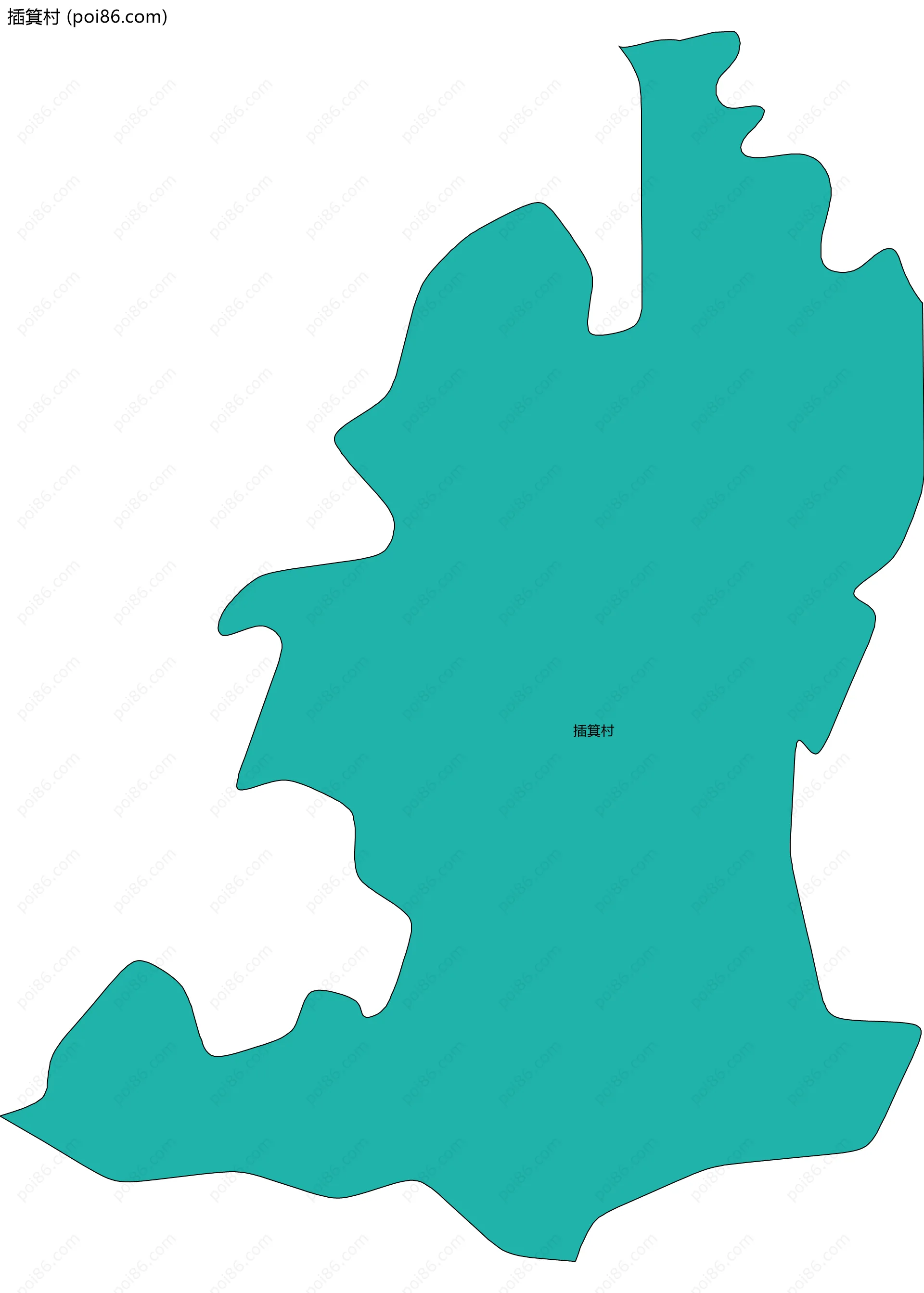 插箕村边界地图