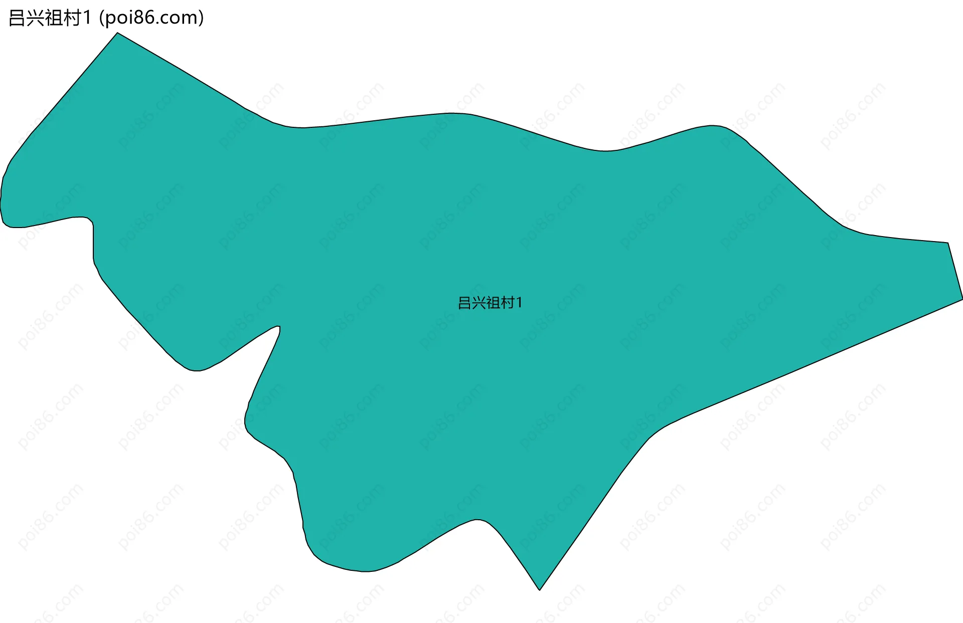 吕兴祖村1边界地图
