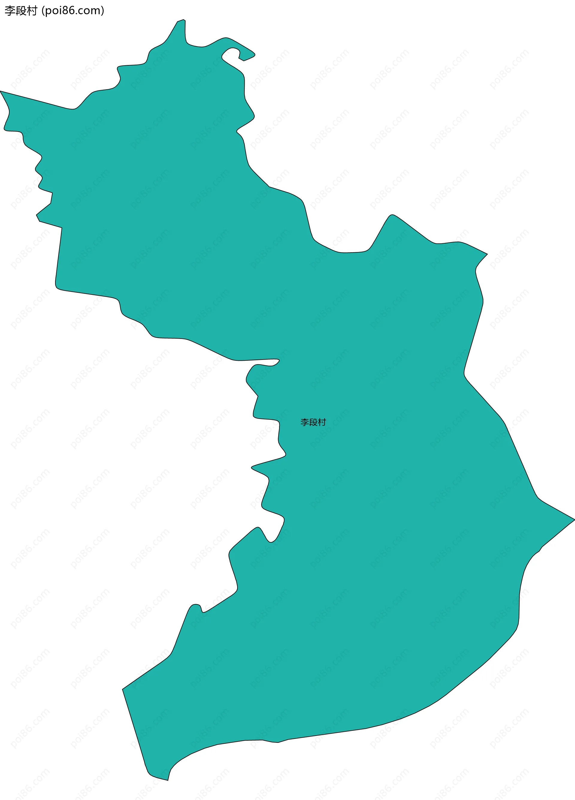 李段村边界地图