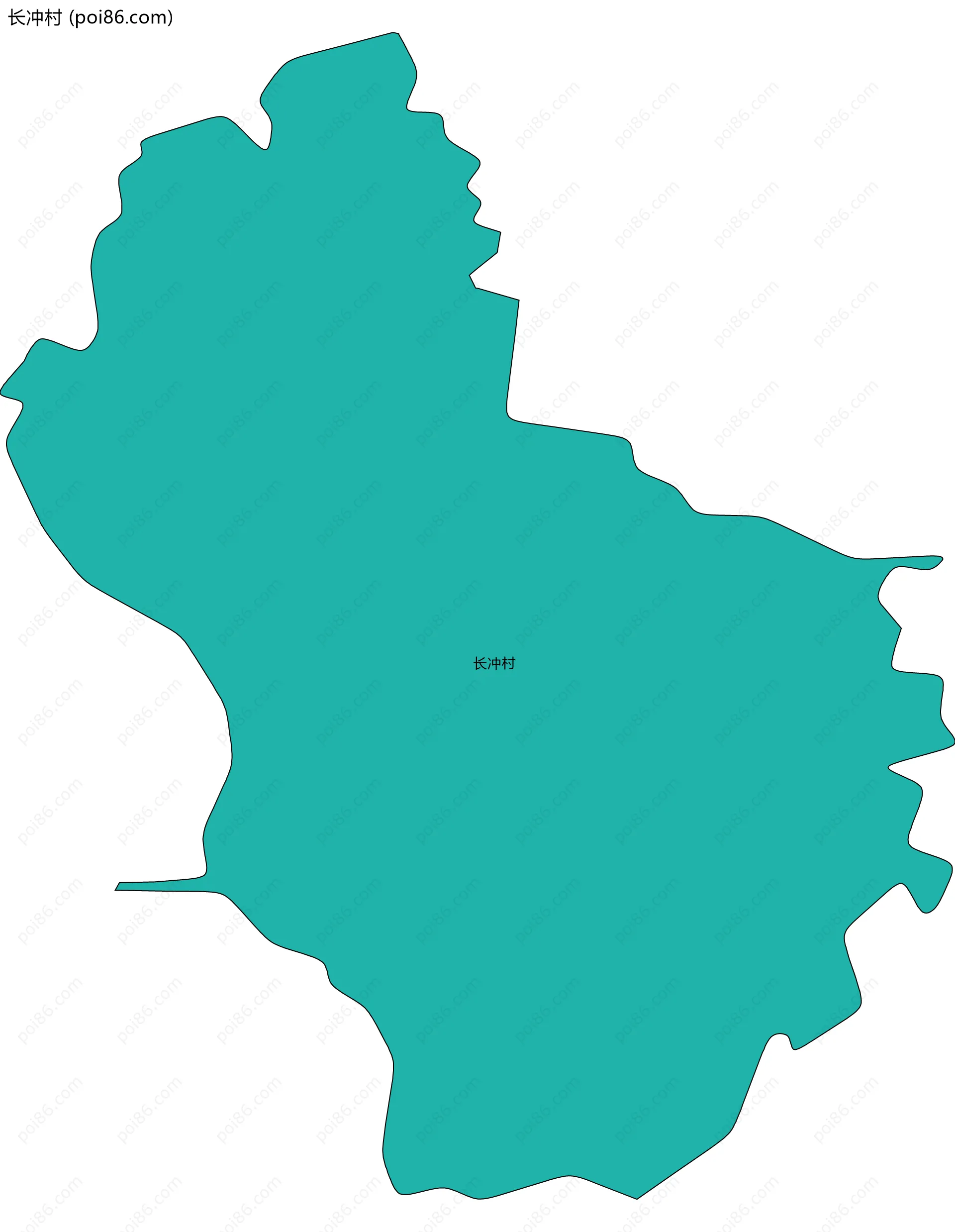 长冲村边界地图