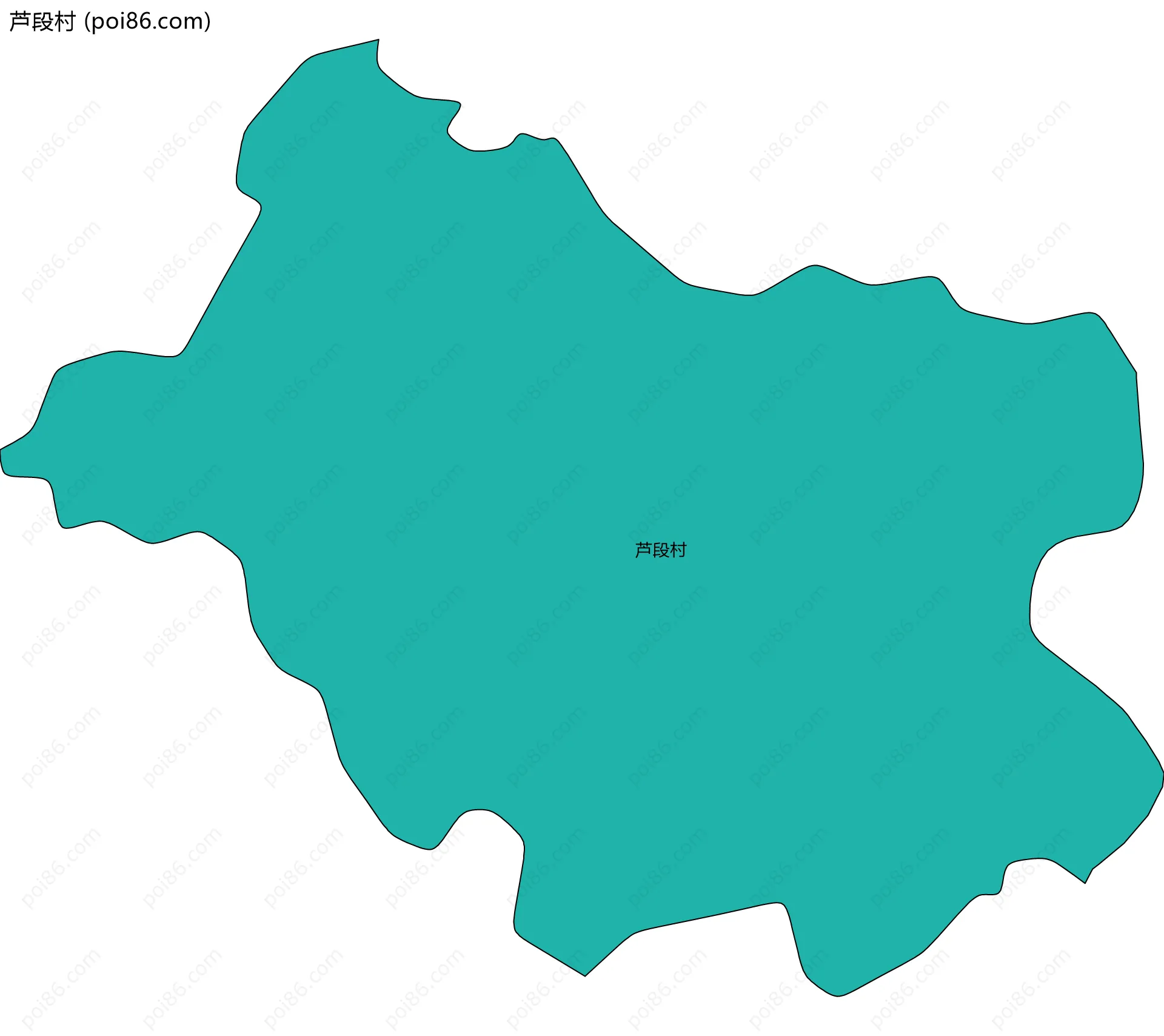 芦段村边界地图