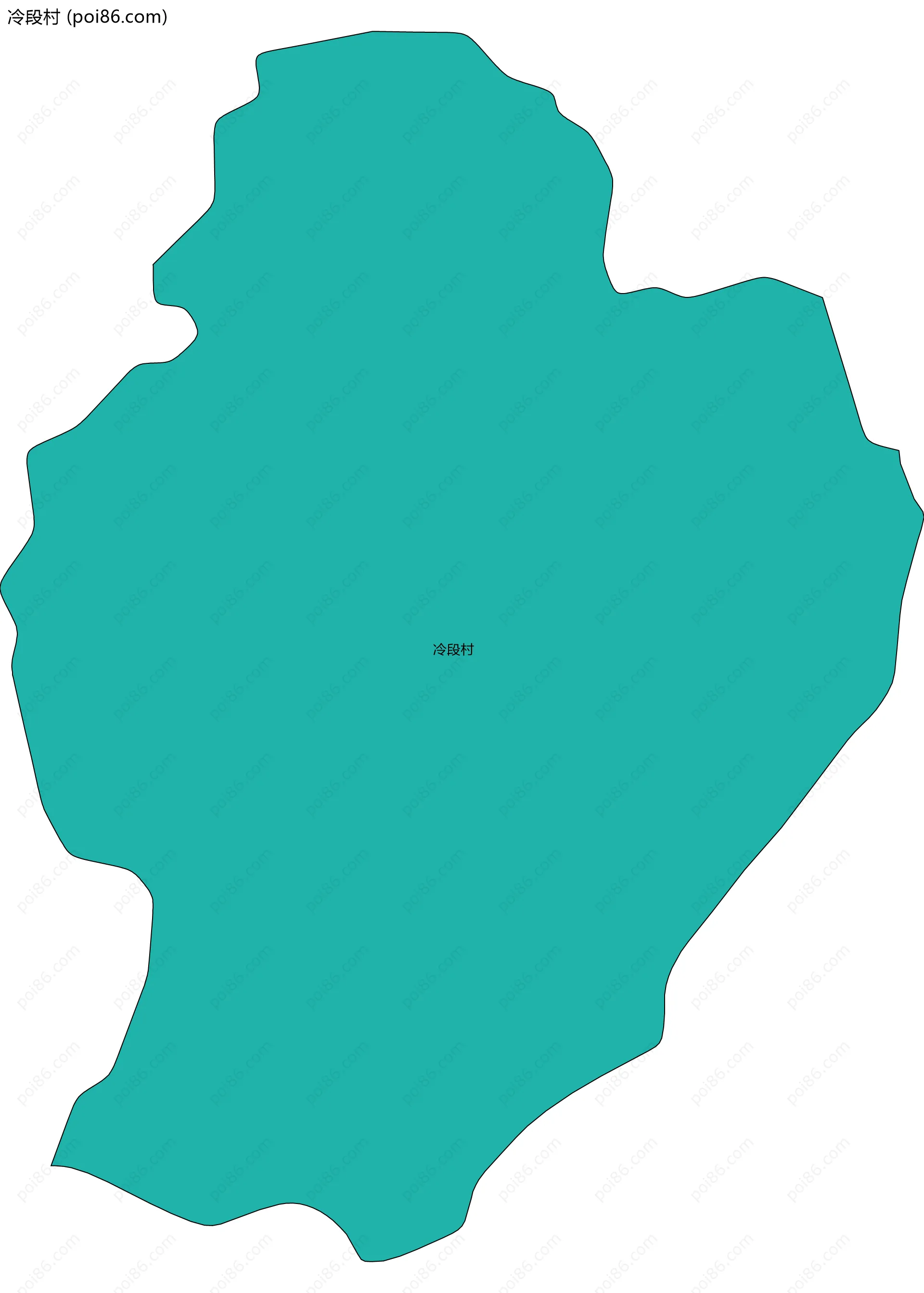 冷段村边界地图