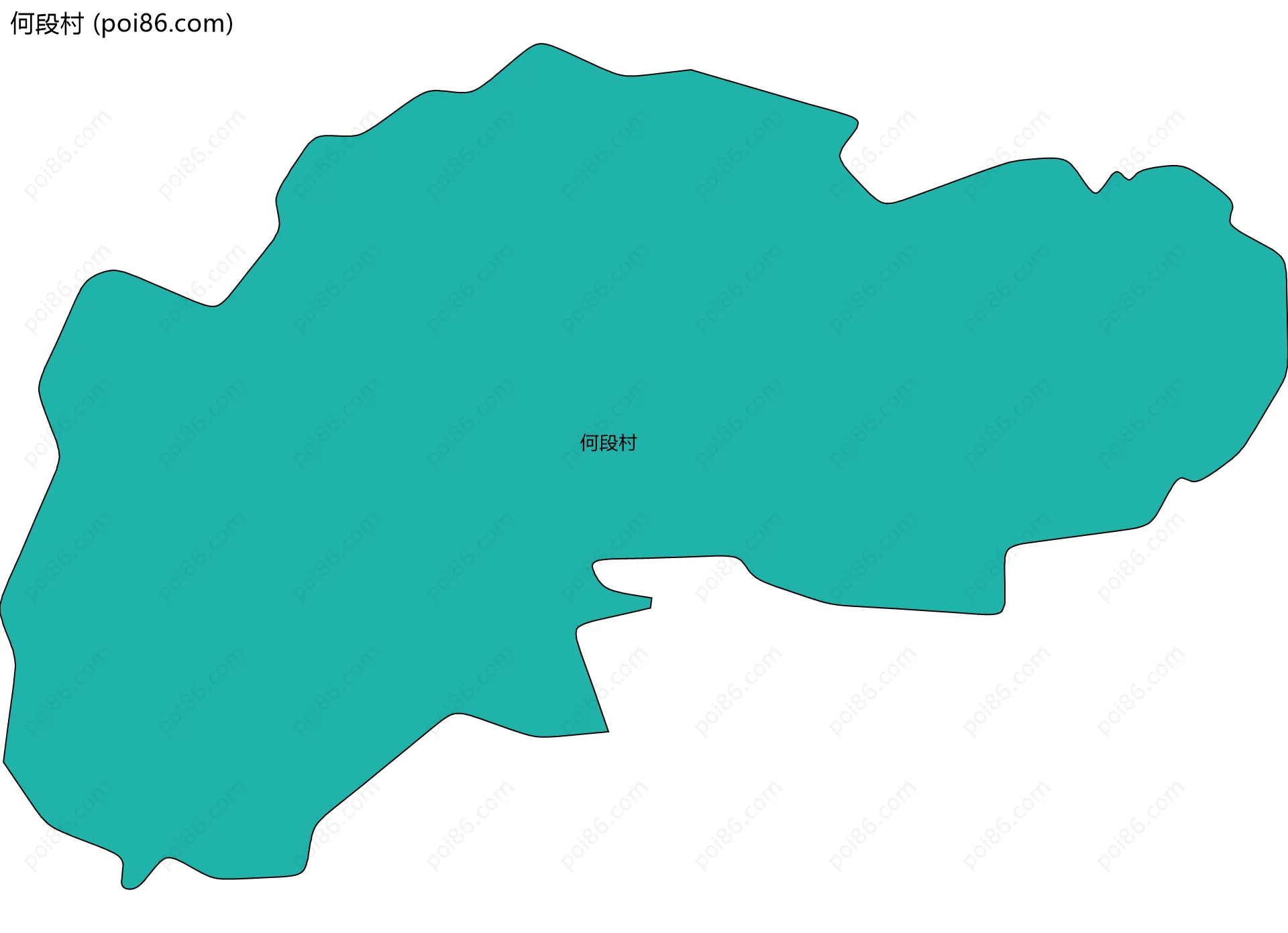 何段村边界地图