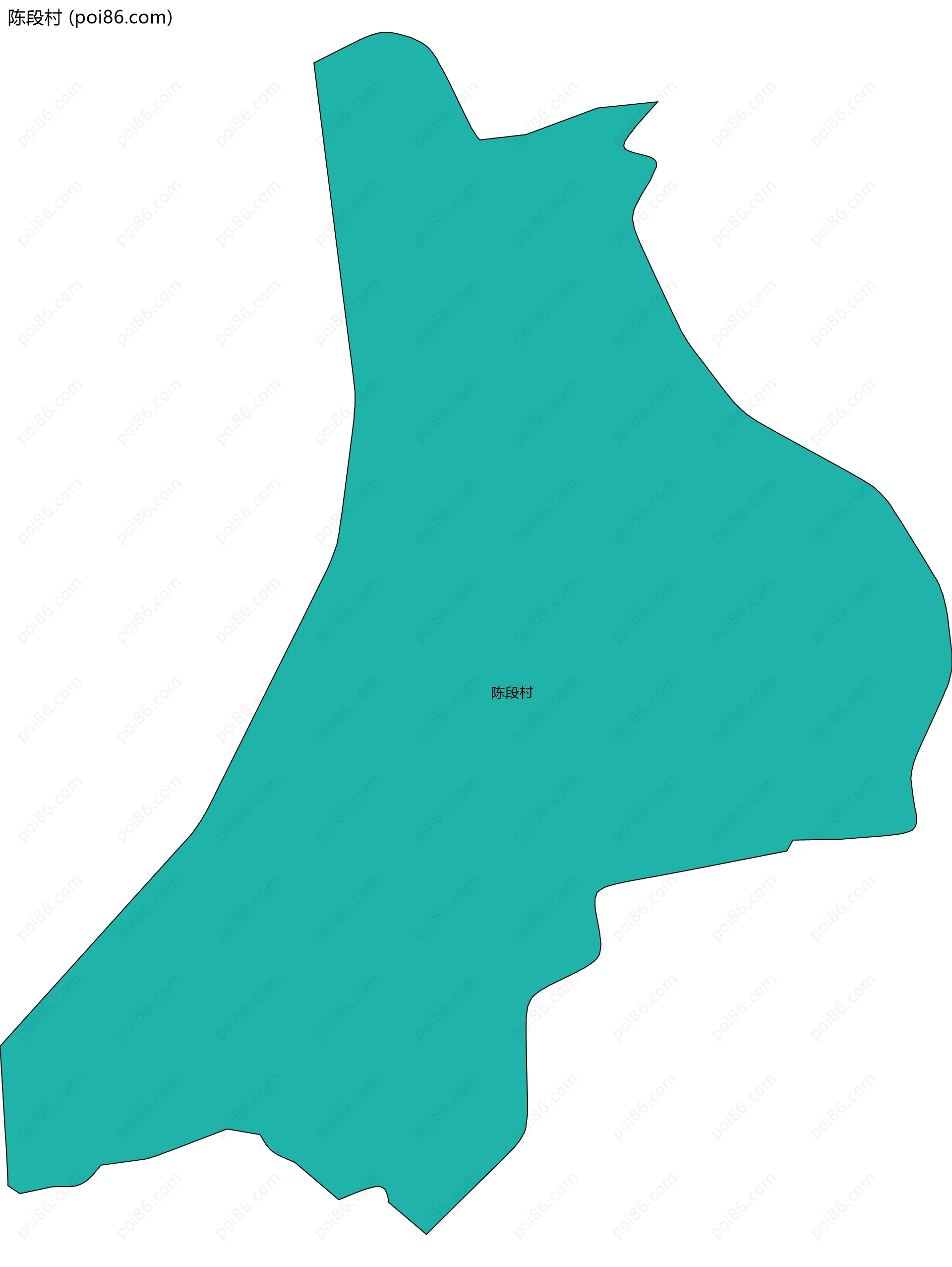 陈段村边界地图