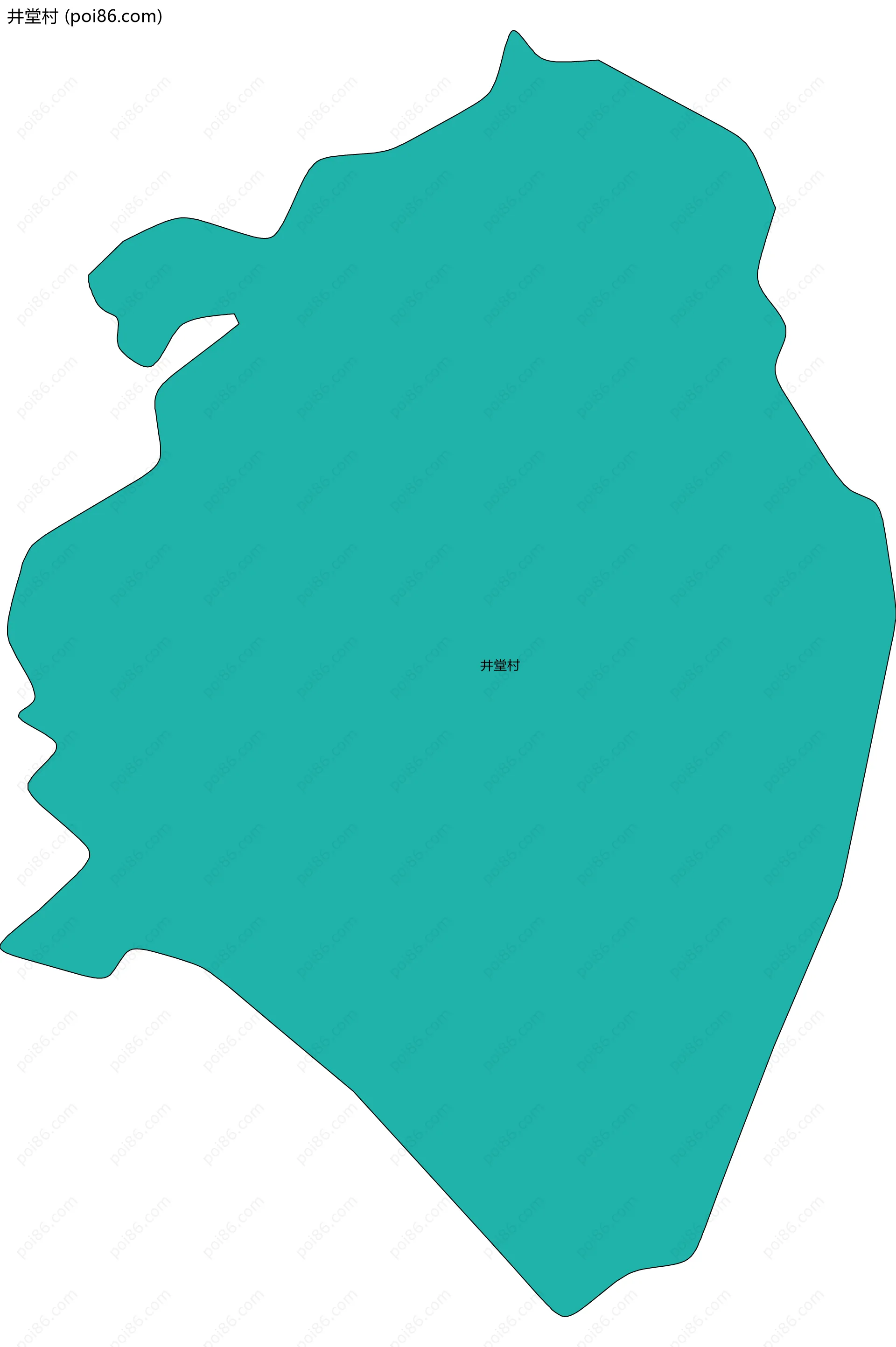 井堂村边界地图