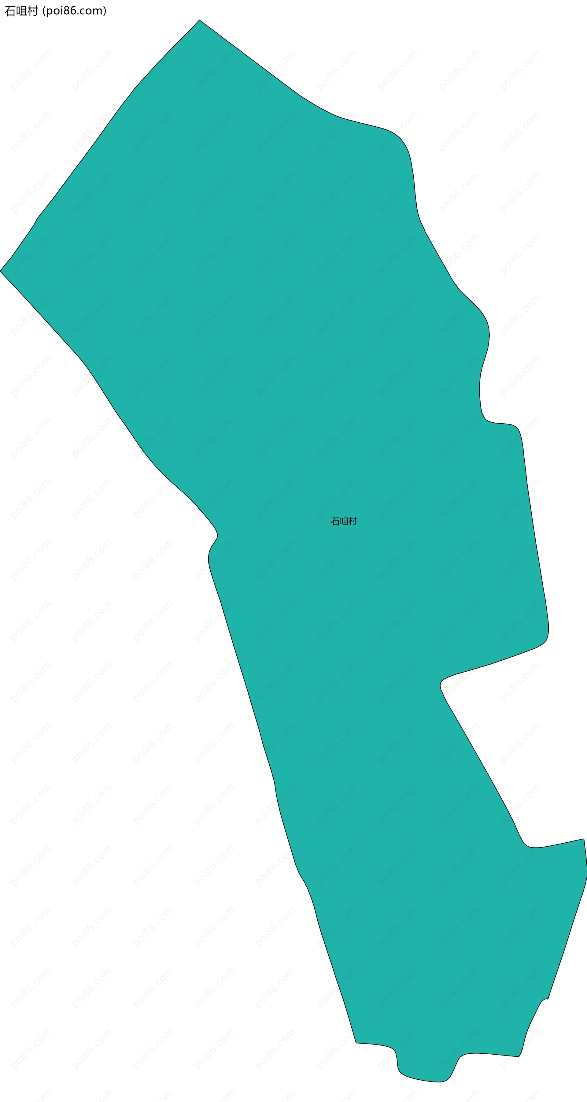 石咀村边界地图