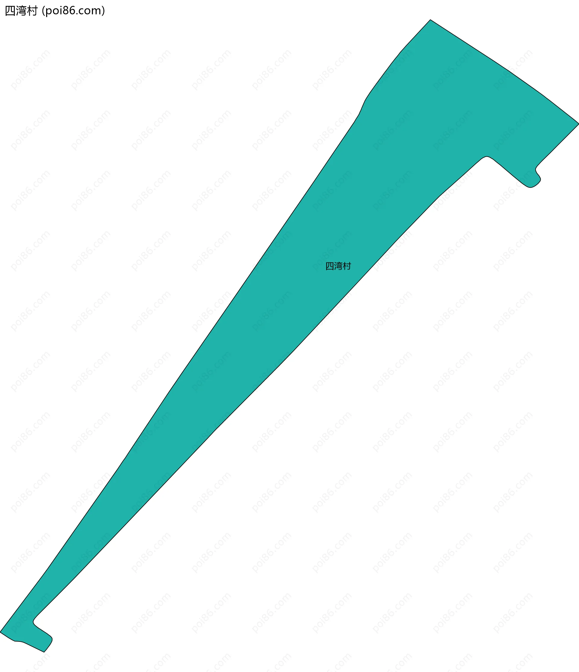 四湾村边界地图