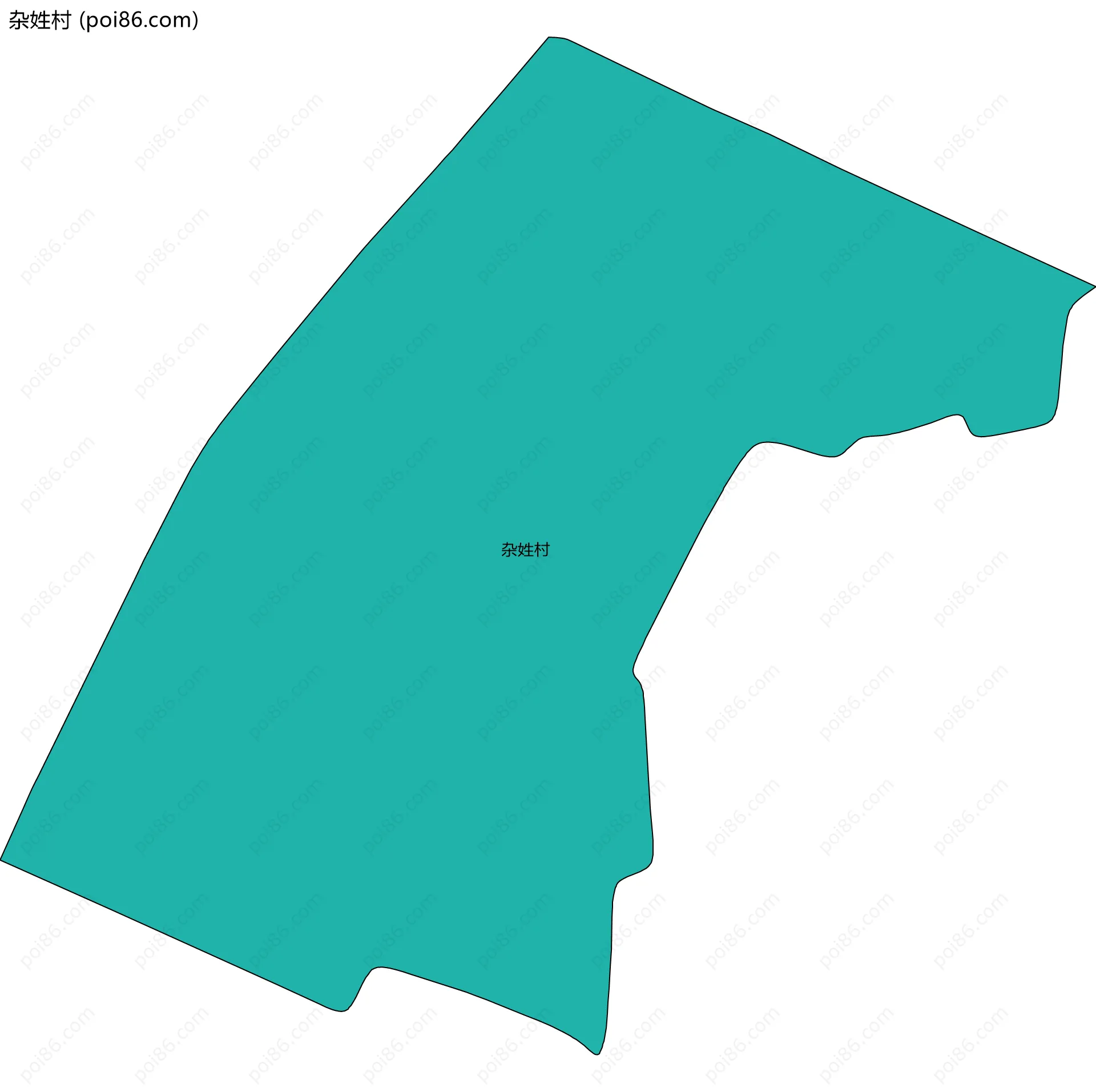 杂姓村边界地图