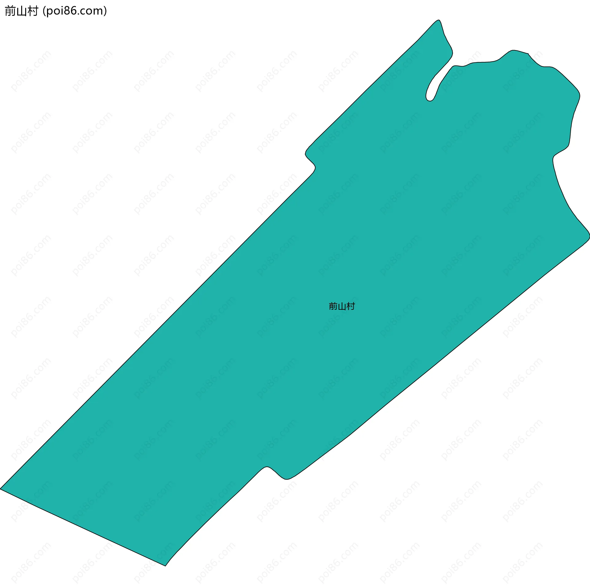 前山村边界地图