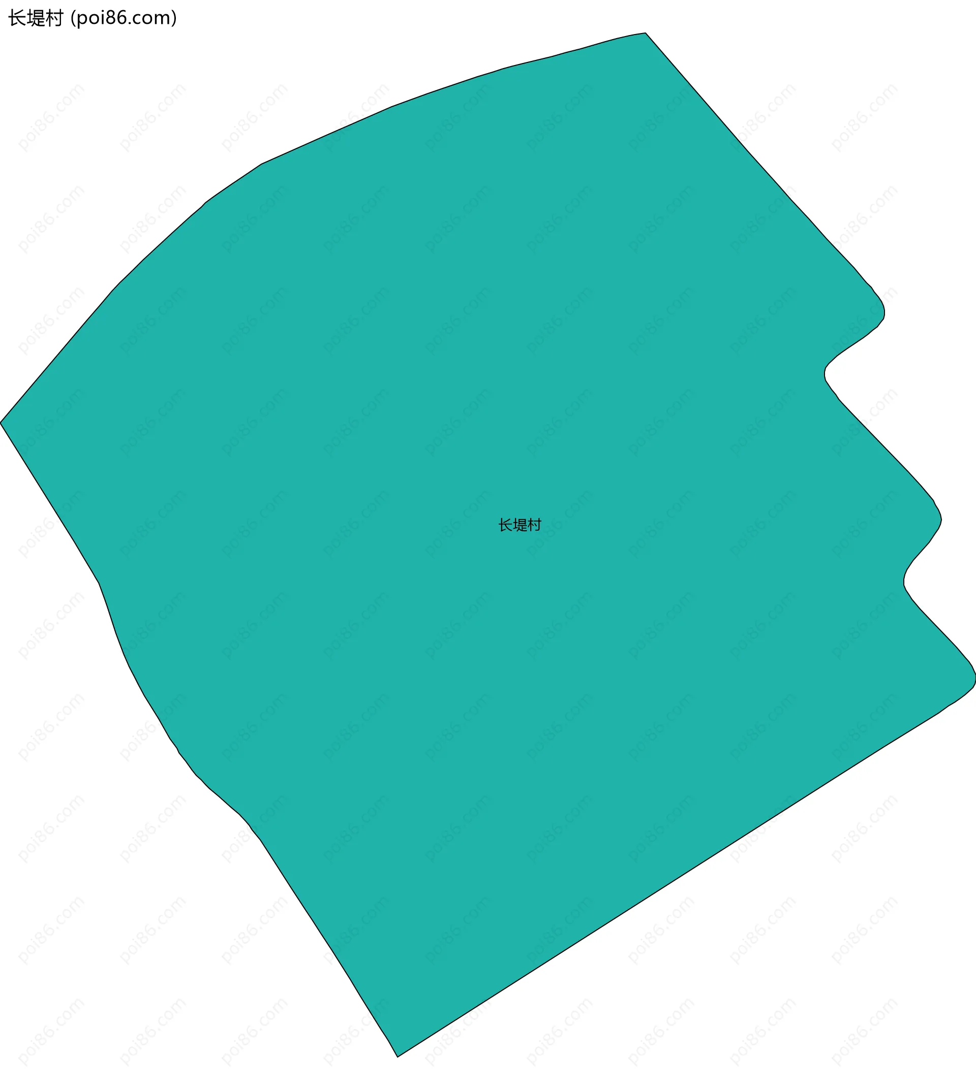 长堤村边界地图