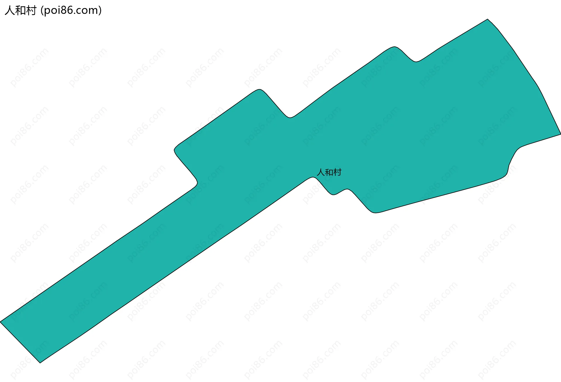 人和村边界地图