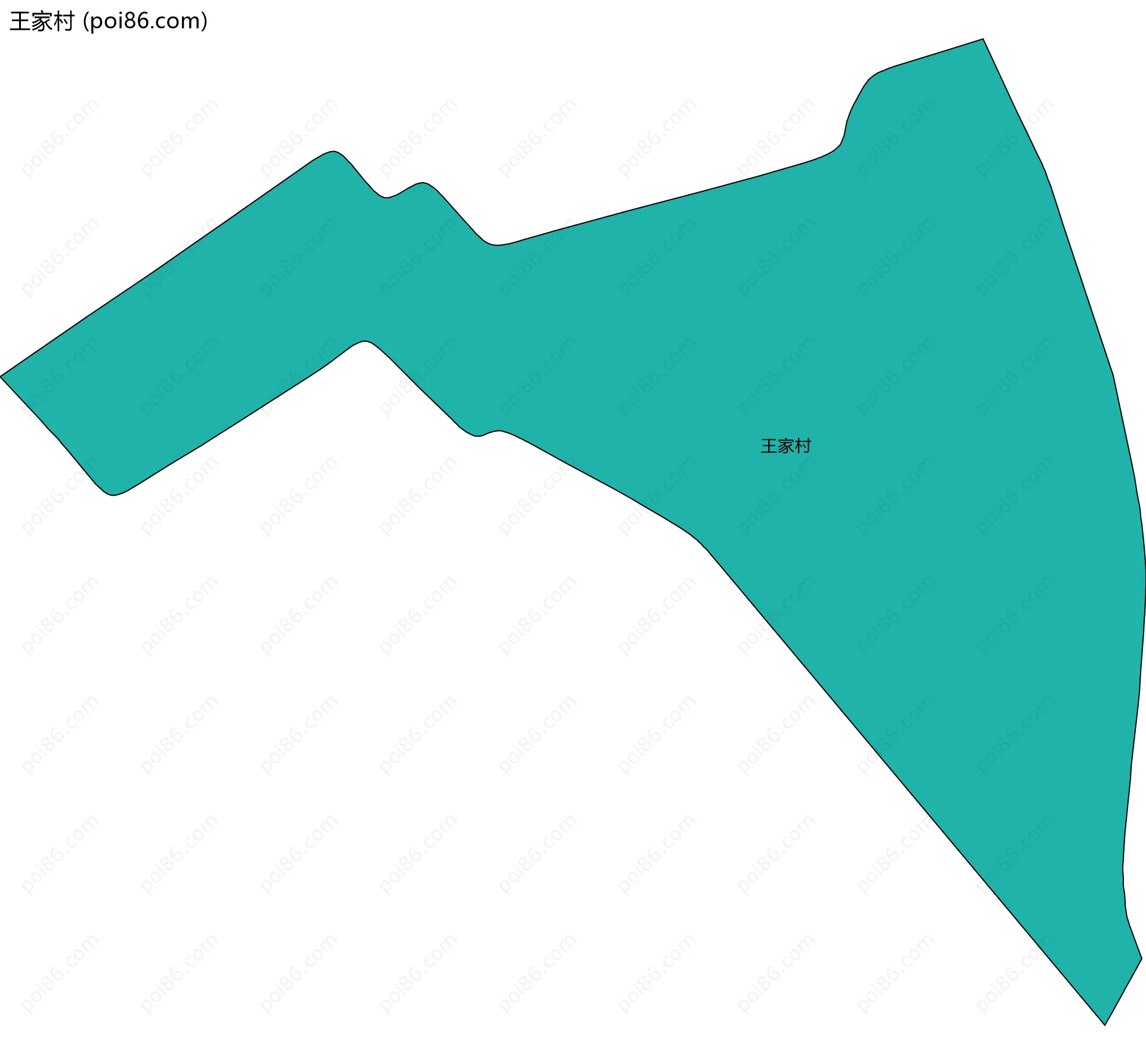 王家村边界地图
