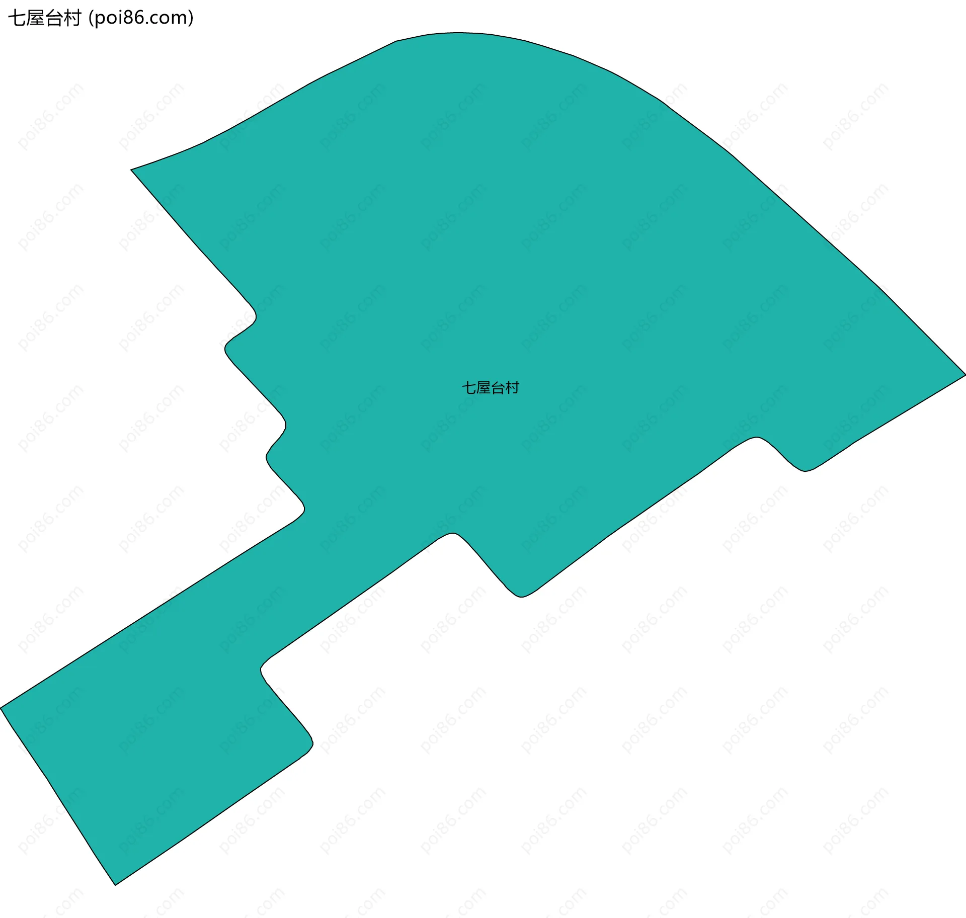 七屋台村边界地图