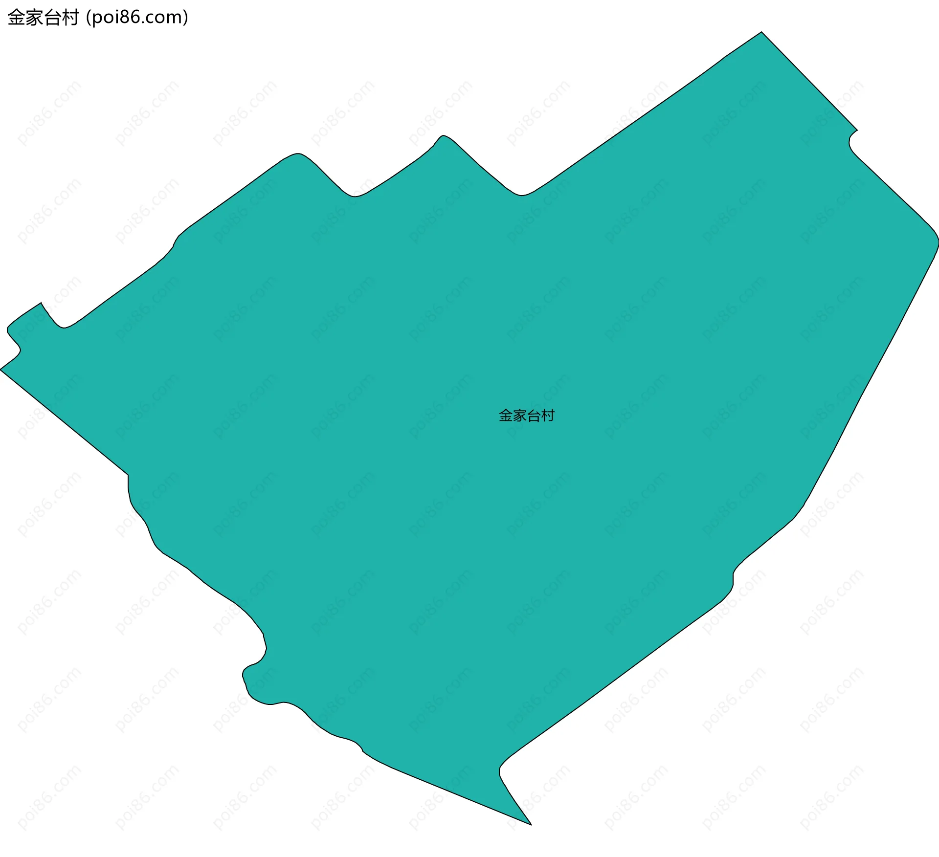 金家台村边界地图