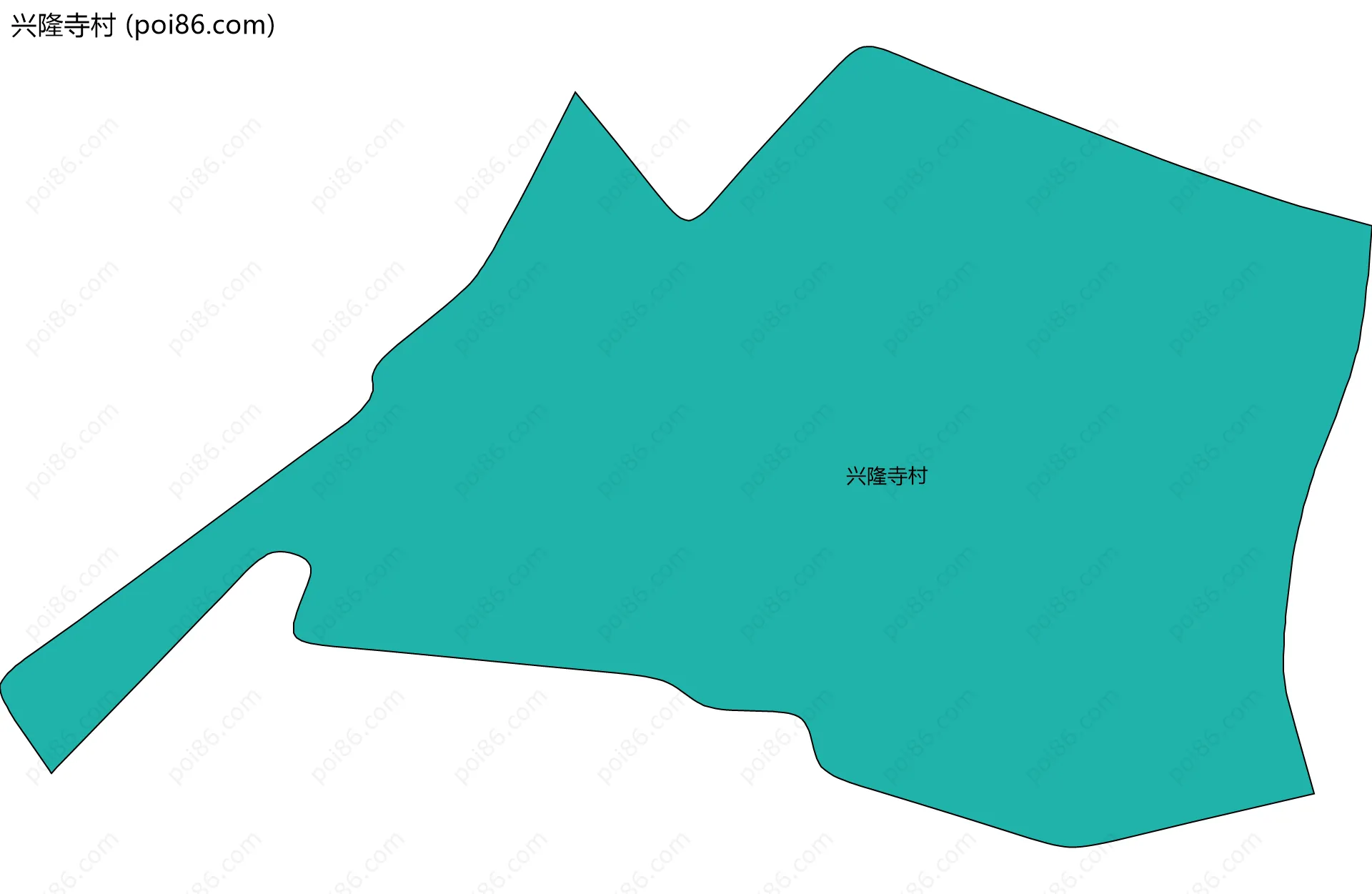 兴隆寺村边界地图