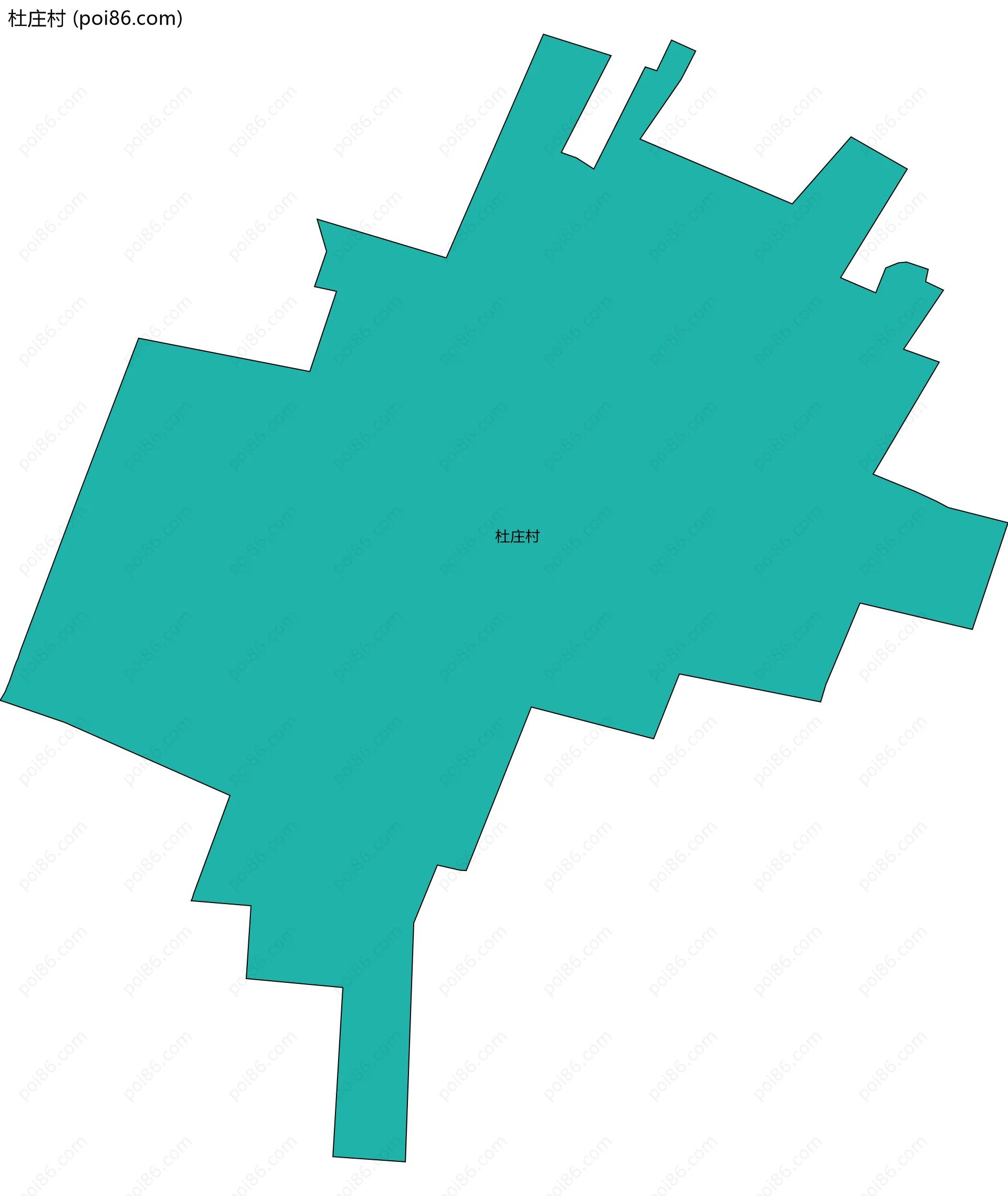 杜庄村边界地图