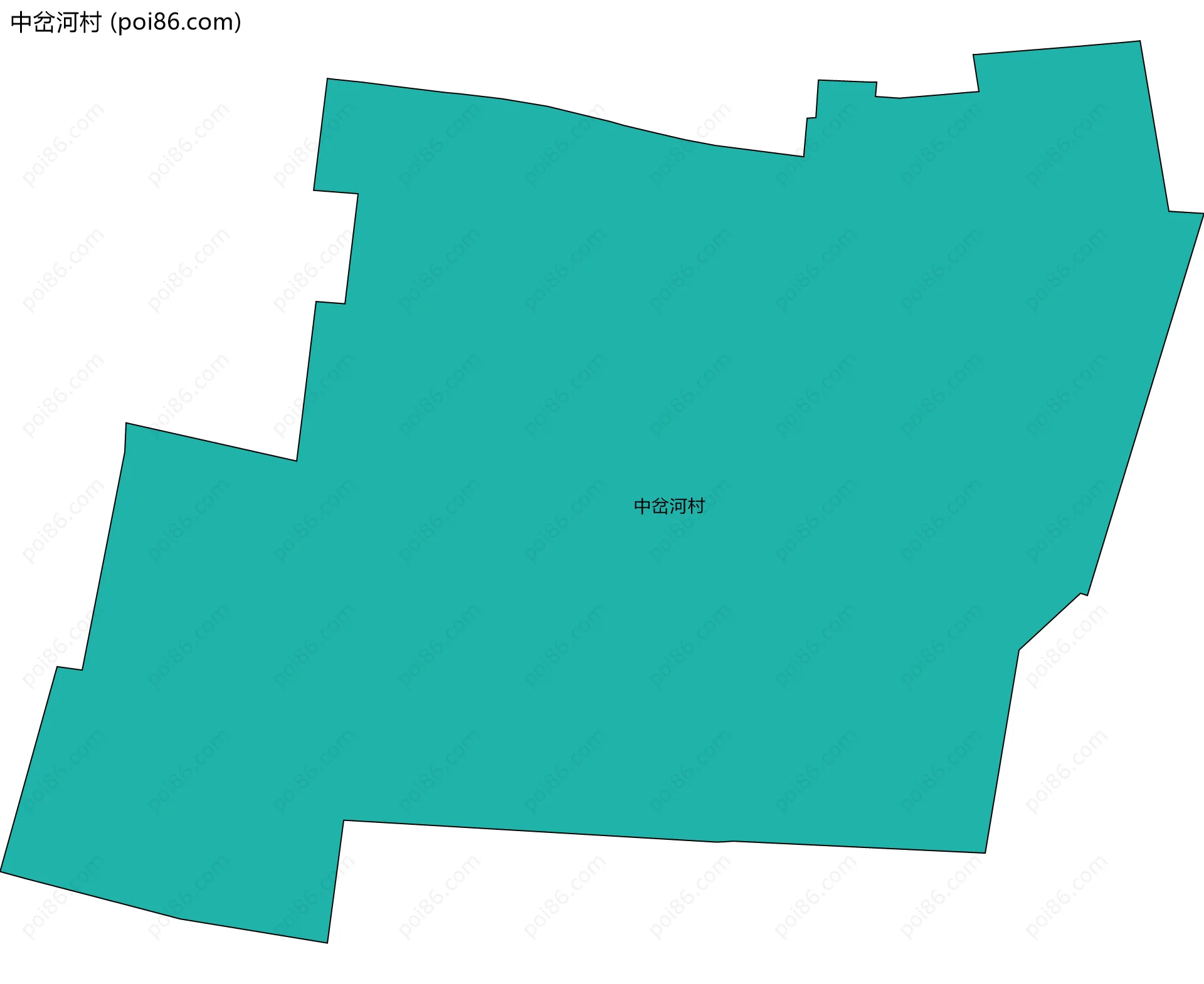 中岔河村边界地图