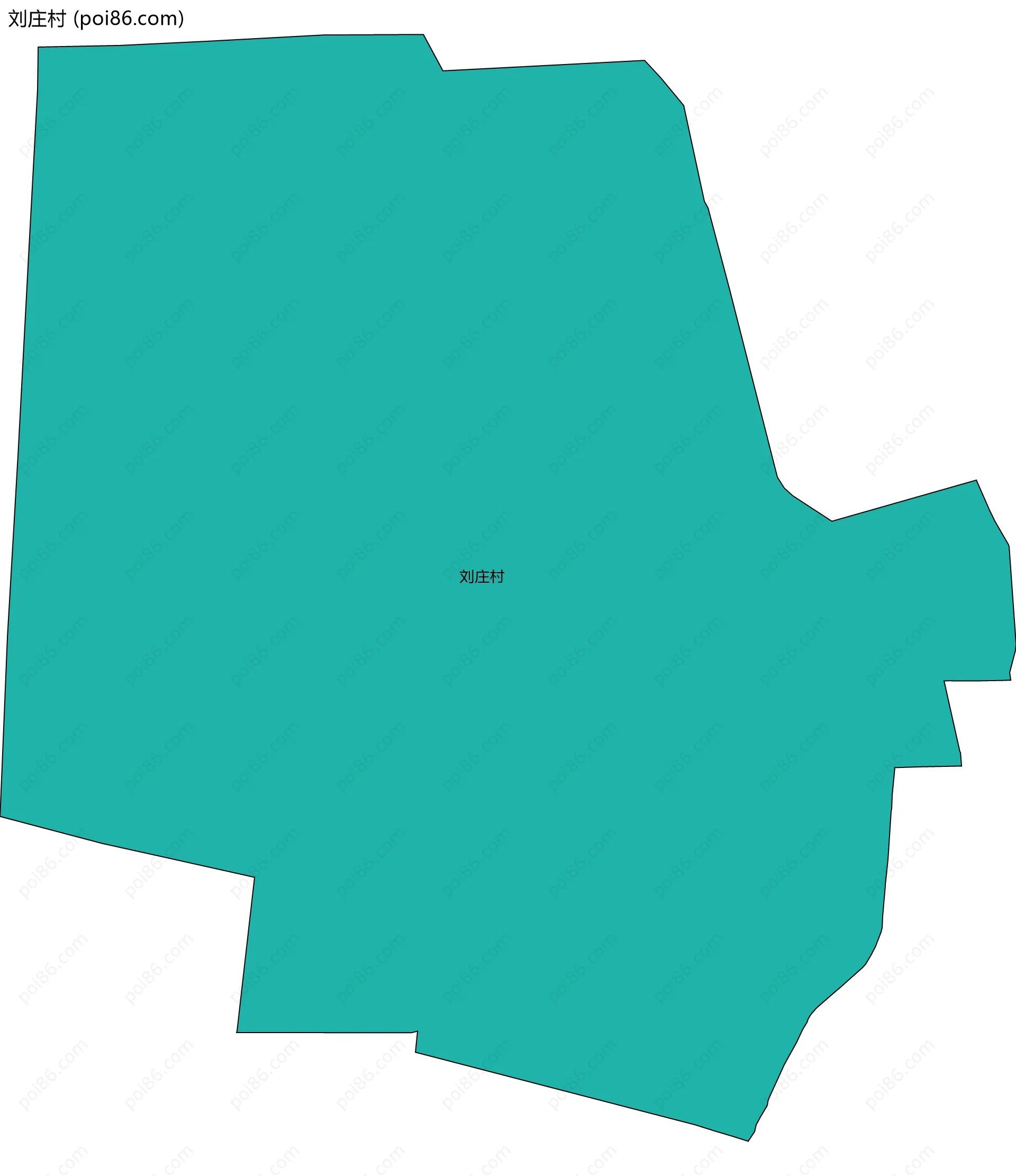 刘庄村边界地图
