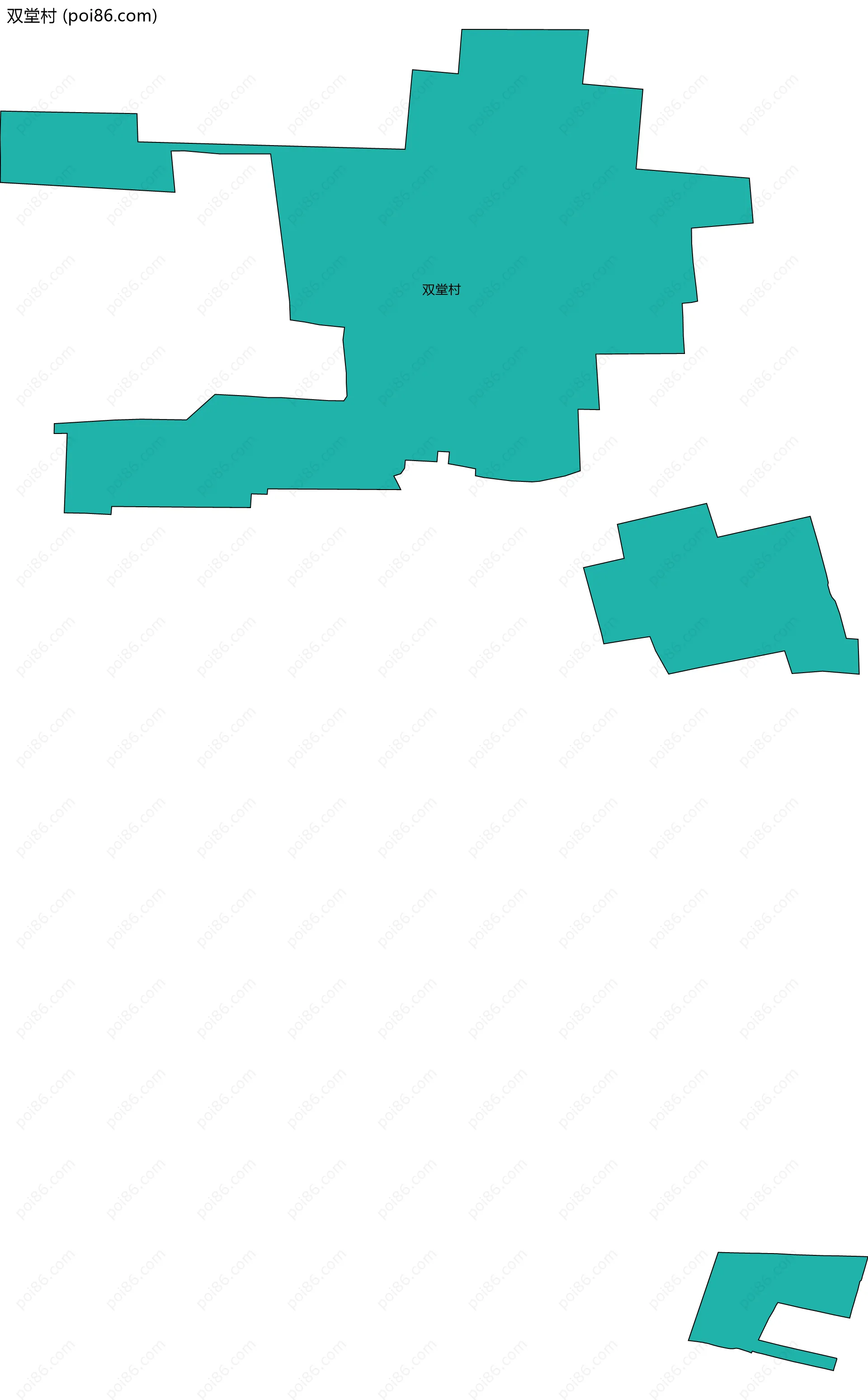 双堂村边界地图