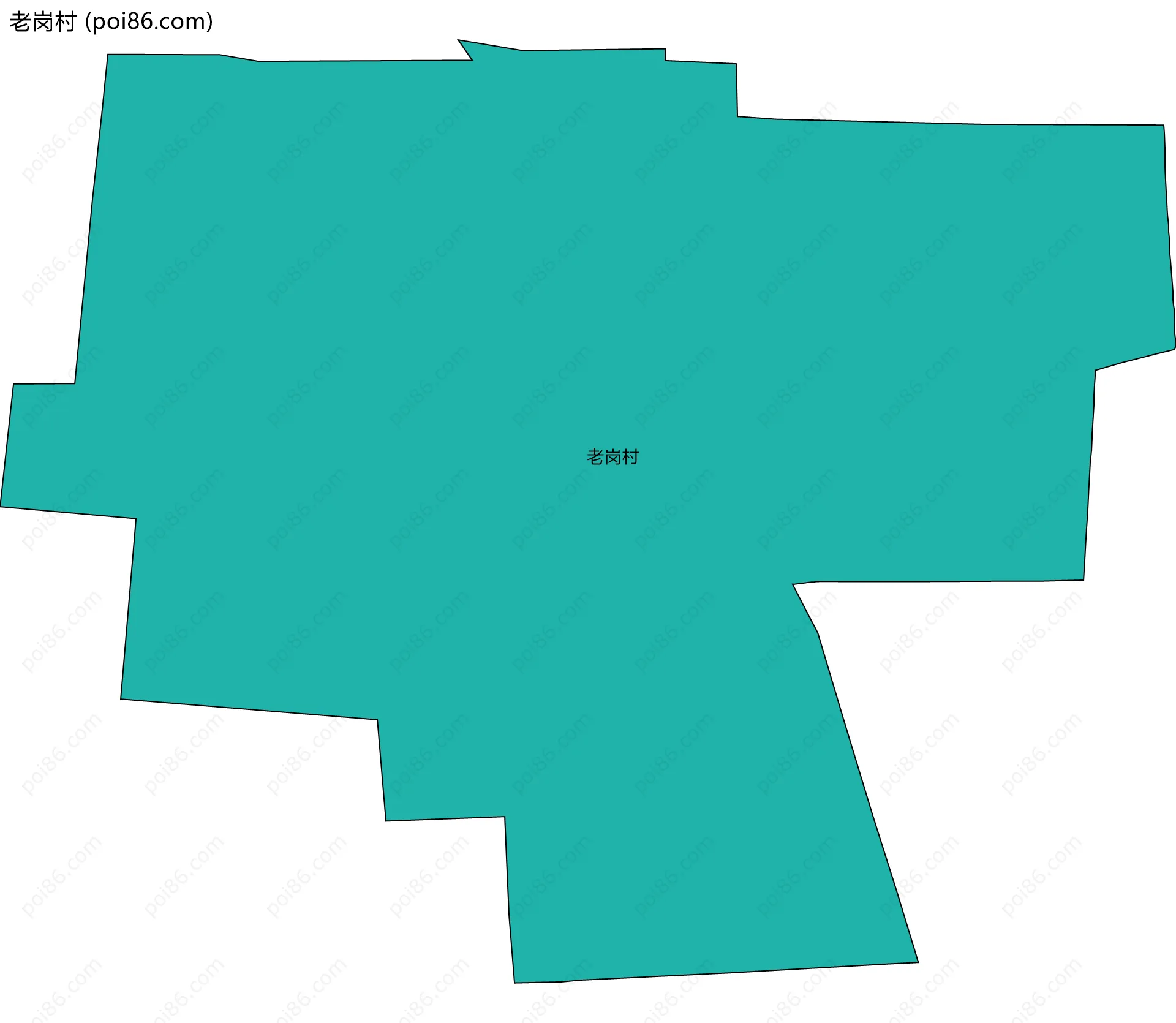 老岗村边界地图