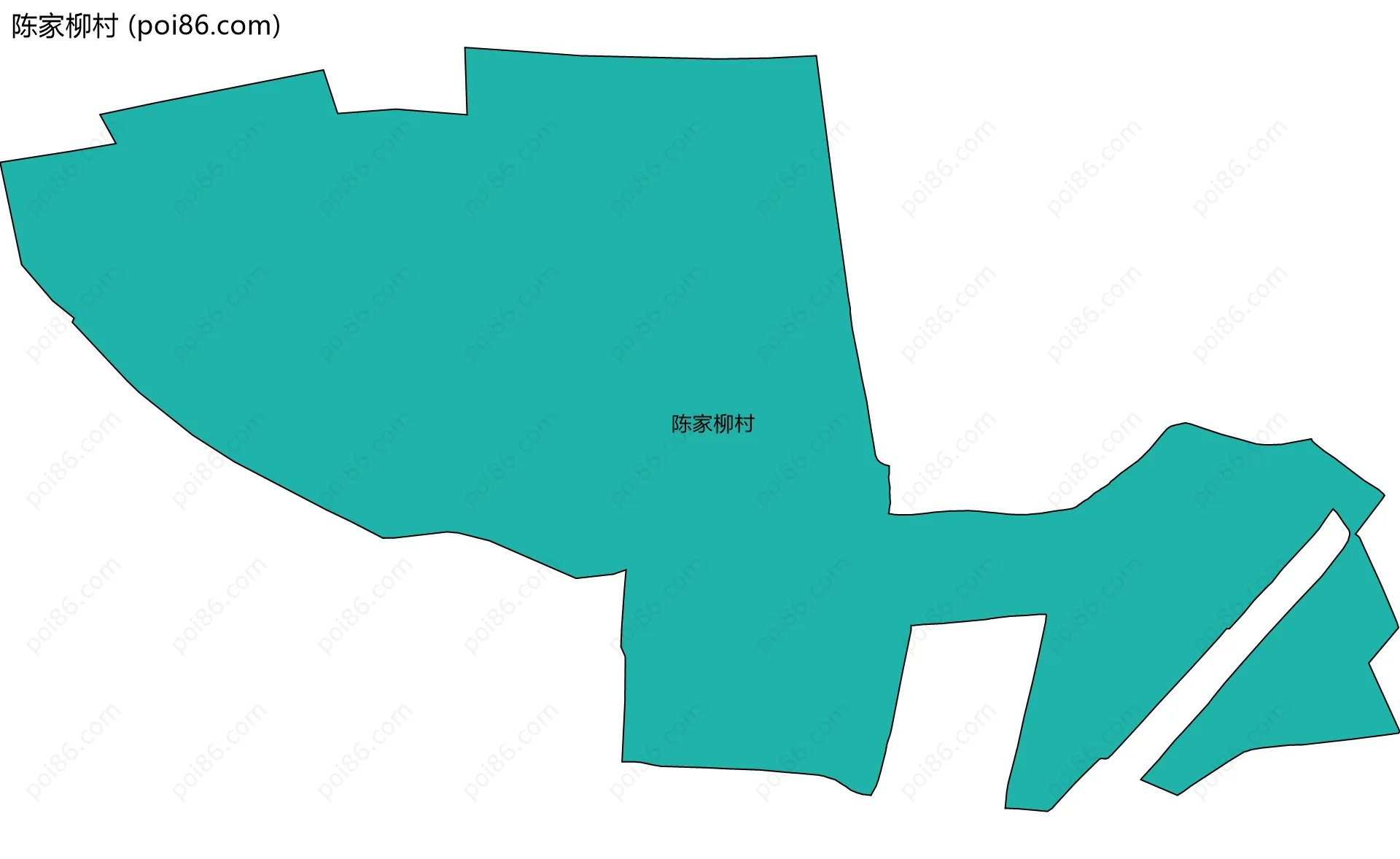 陈家柳村边界地图