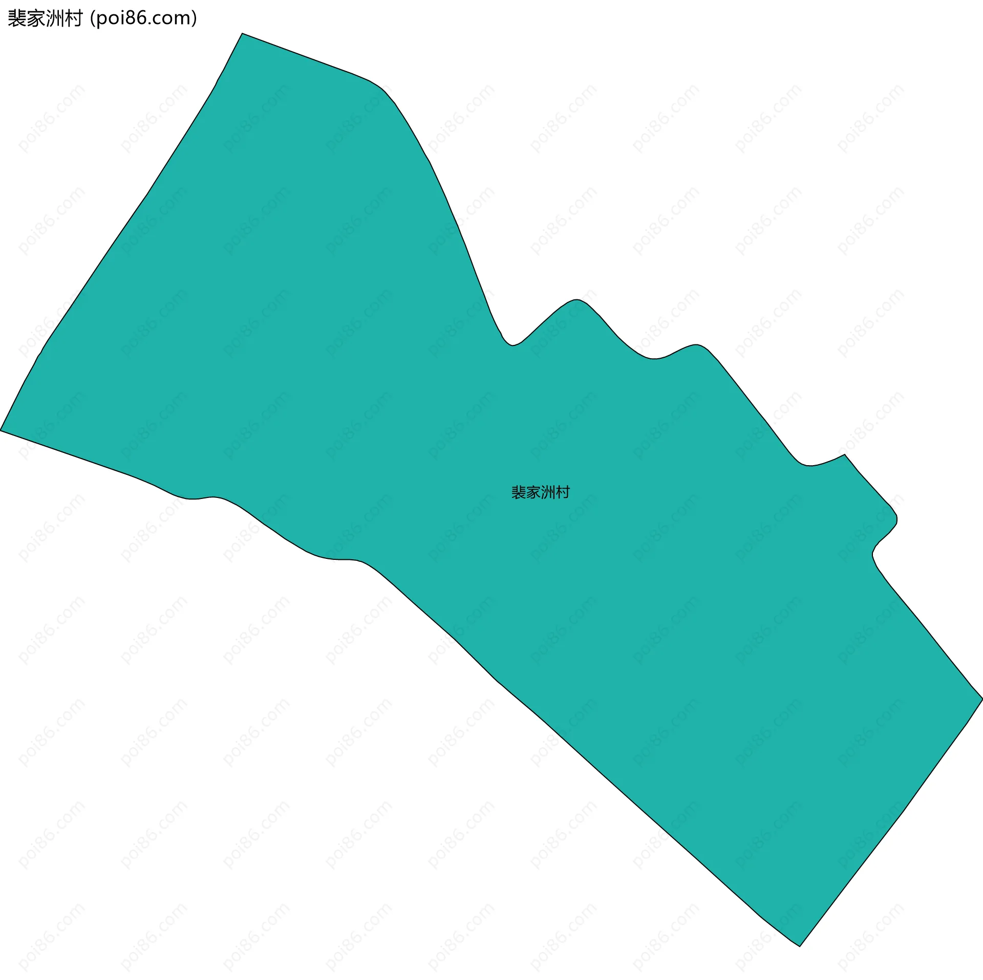 裴家洲村边界地图