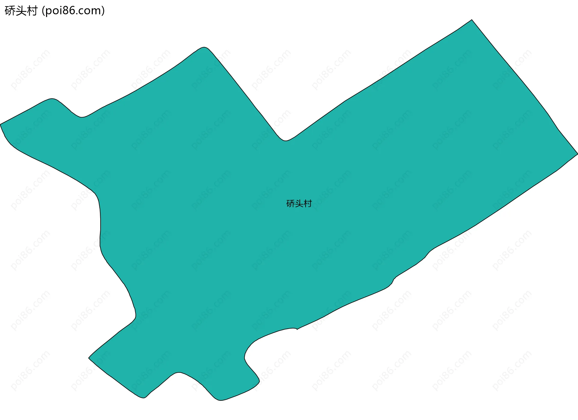 硚头村边界地图
