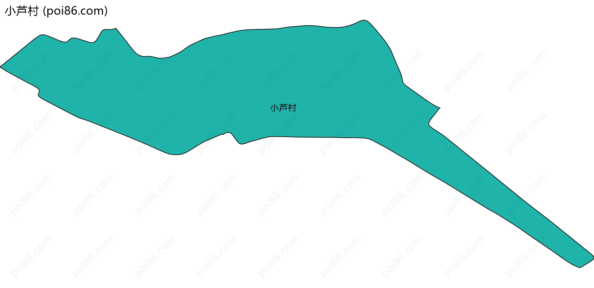 小芦村边界地图