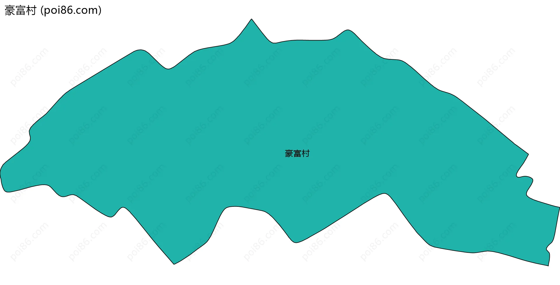 豪富村边界地图