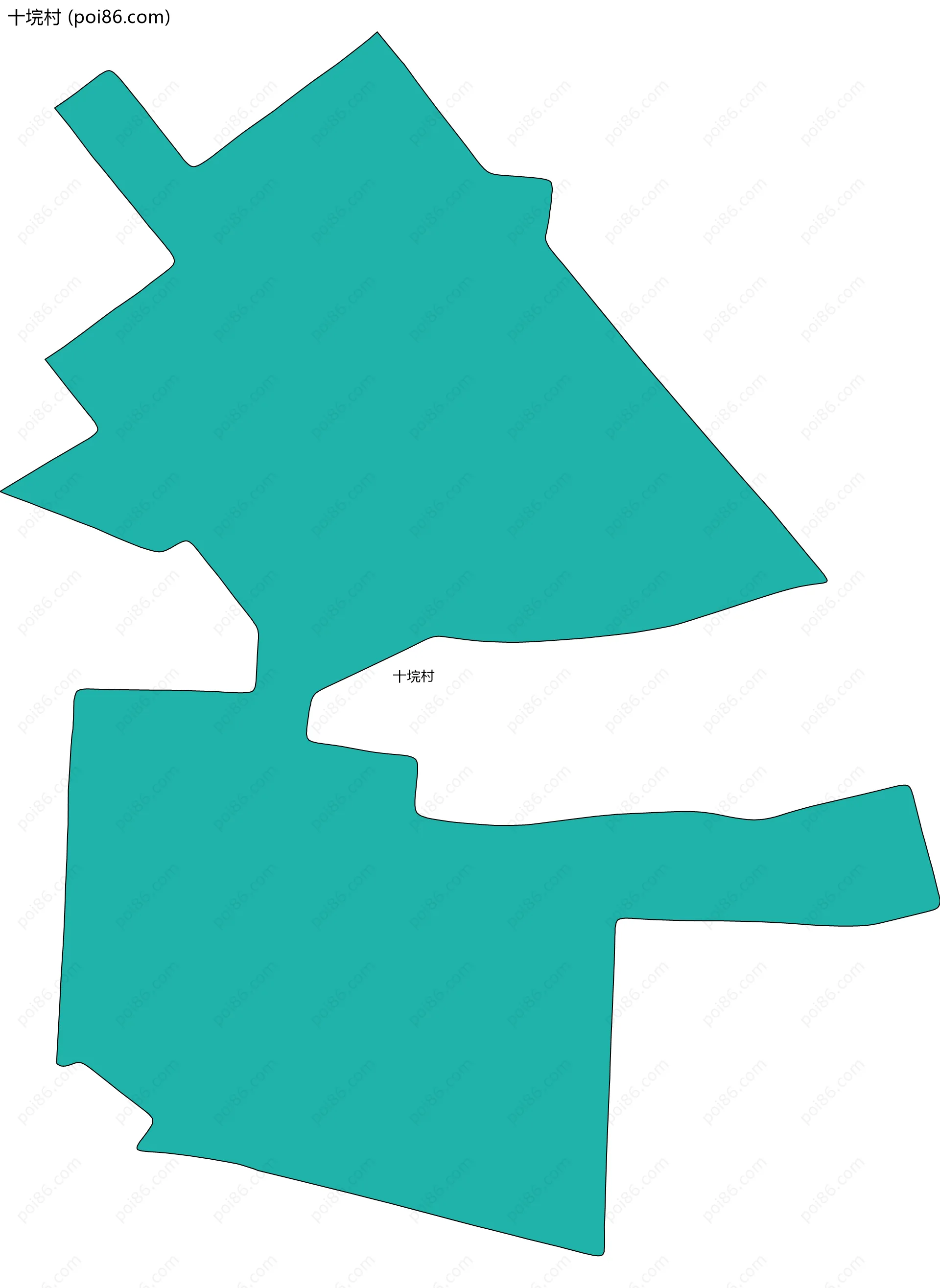 十垸村边界地图