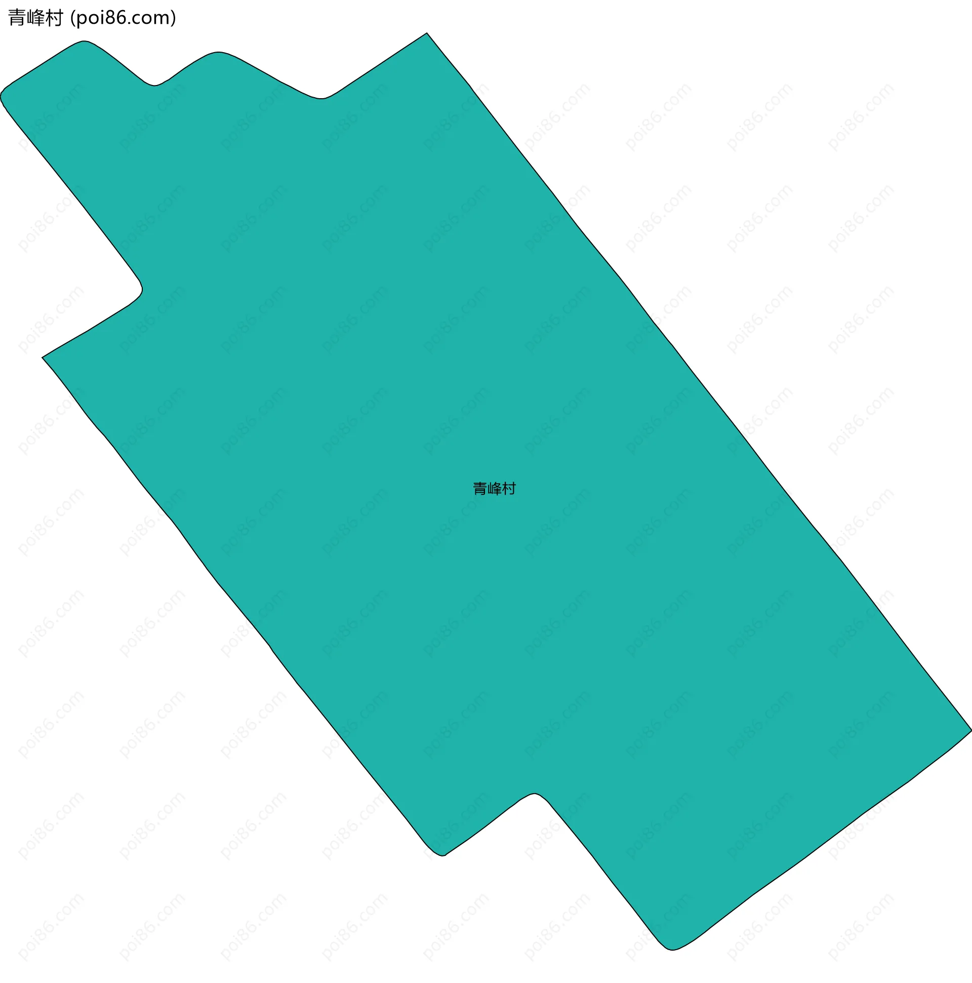 青峰村边界地图