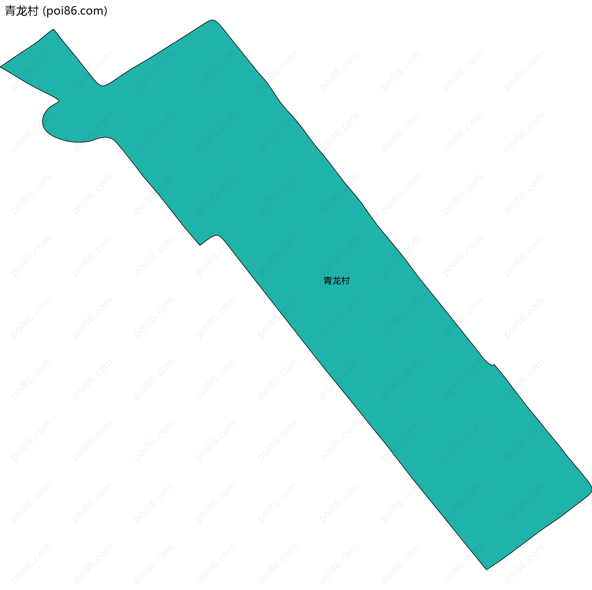 青龙村边界地图