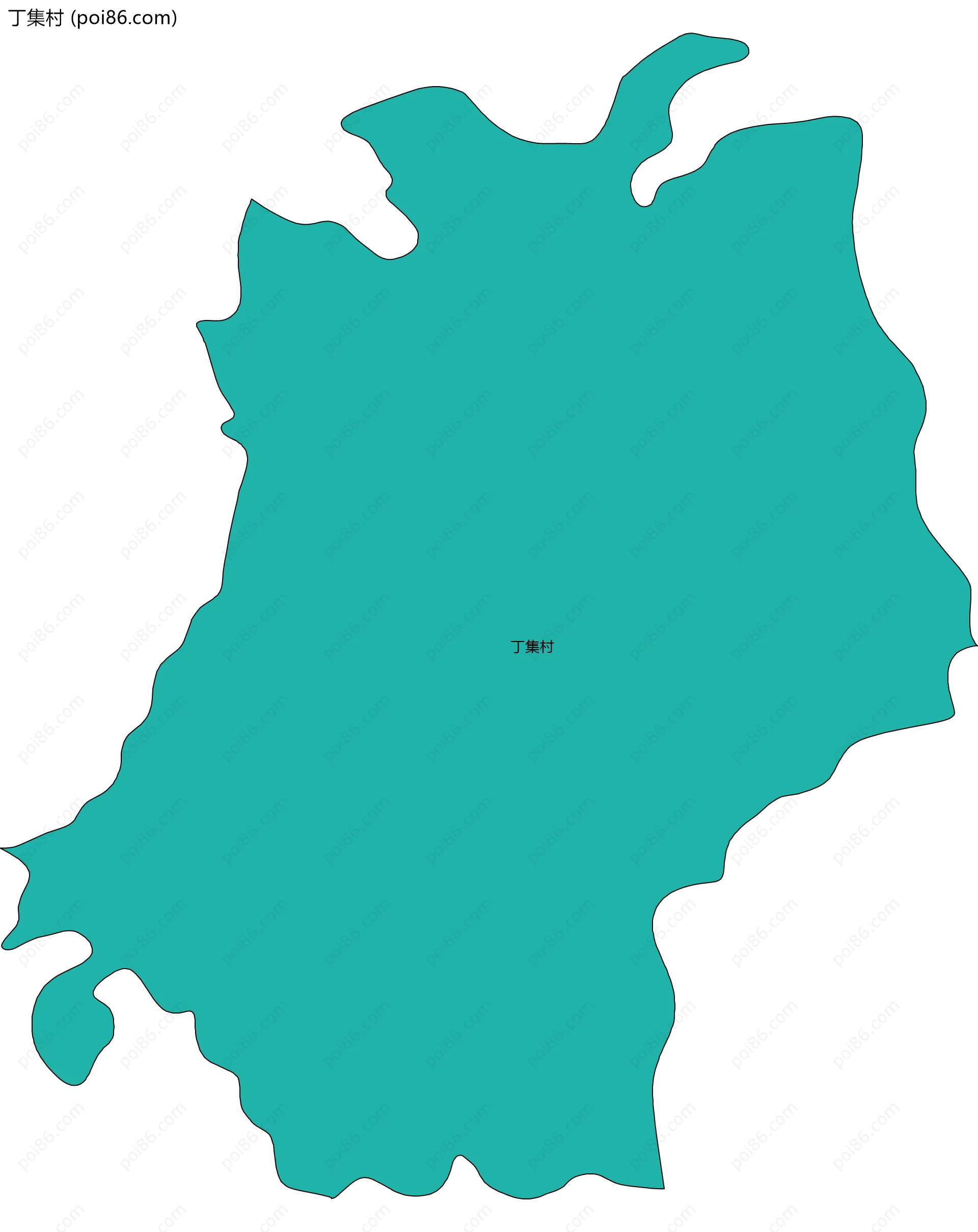 丁集村边界地图