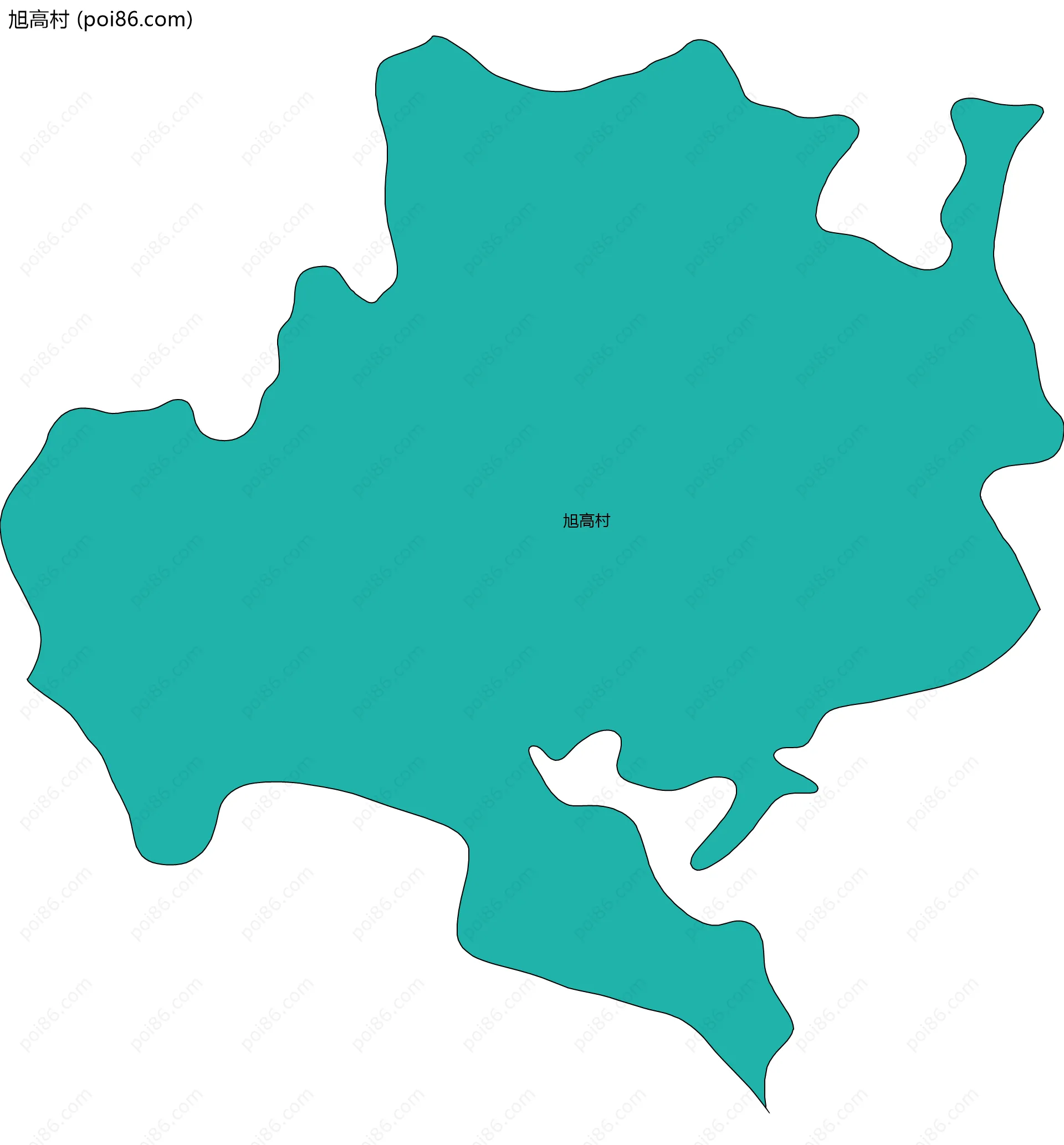 旭高村边界地图