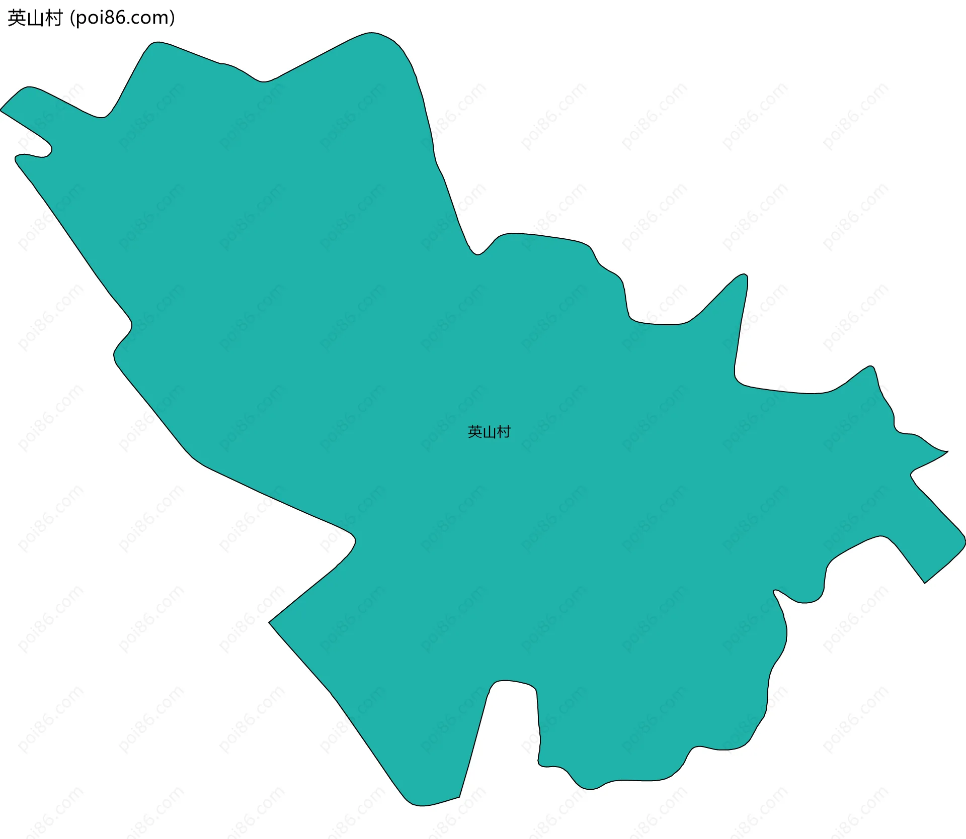 英山村边界地图