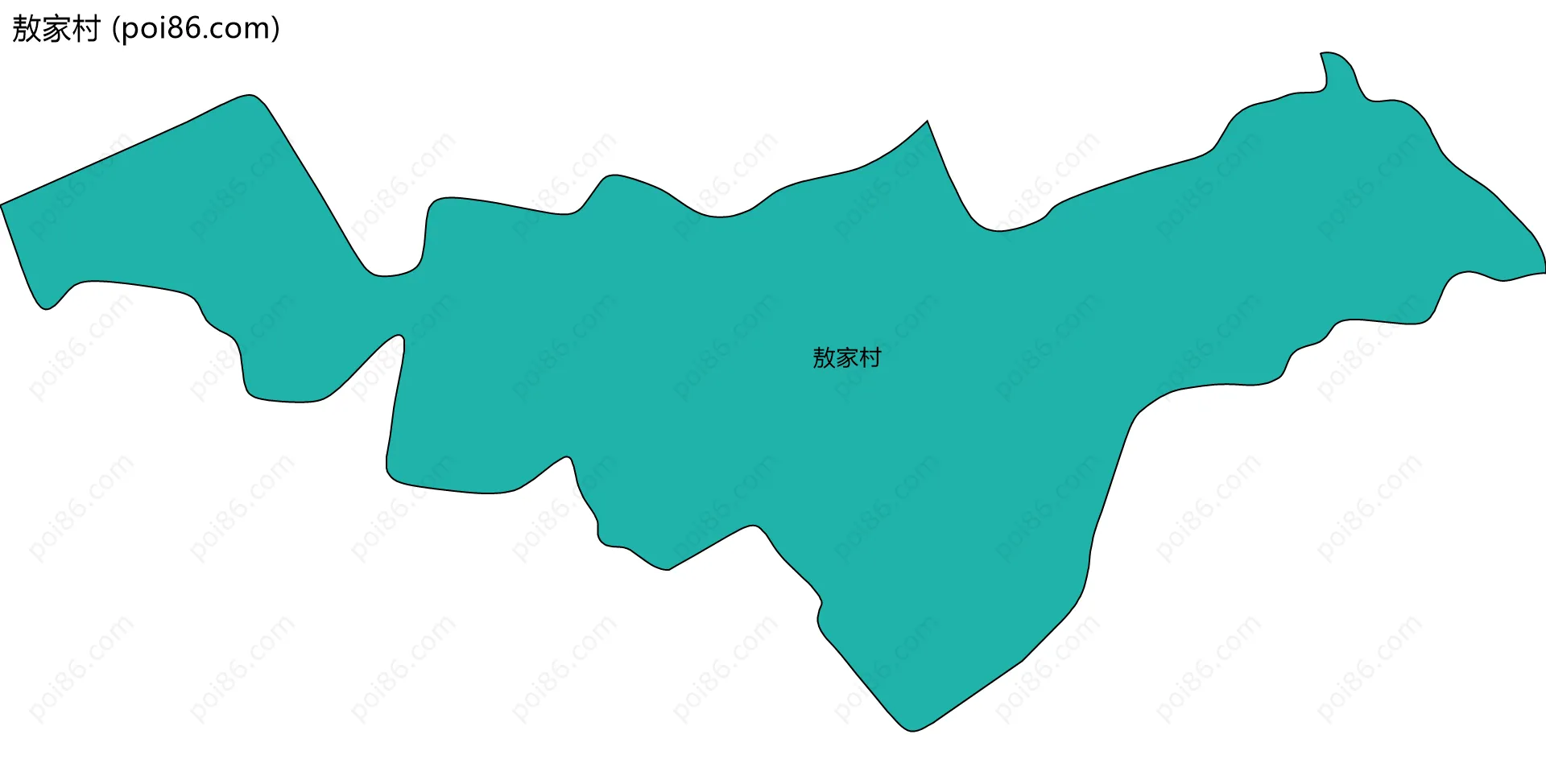 敖家村边界地图