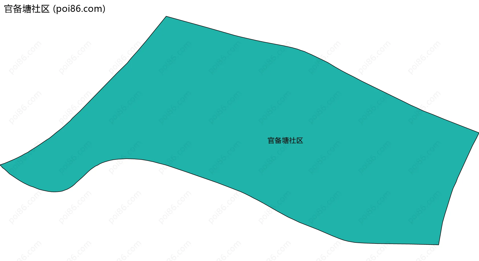 官备塘社区边界地图