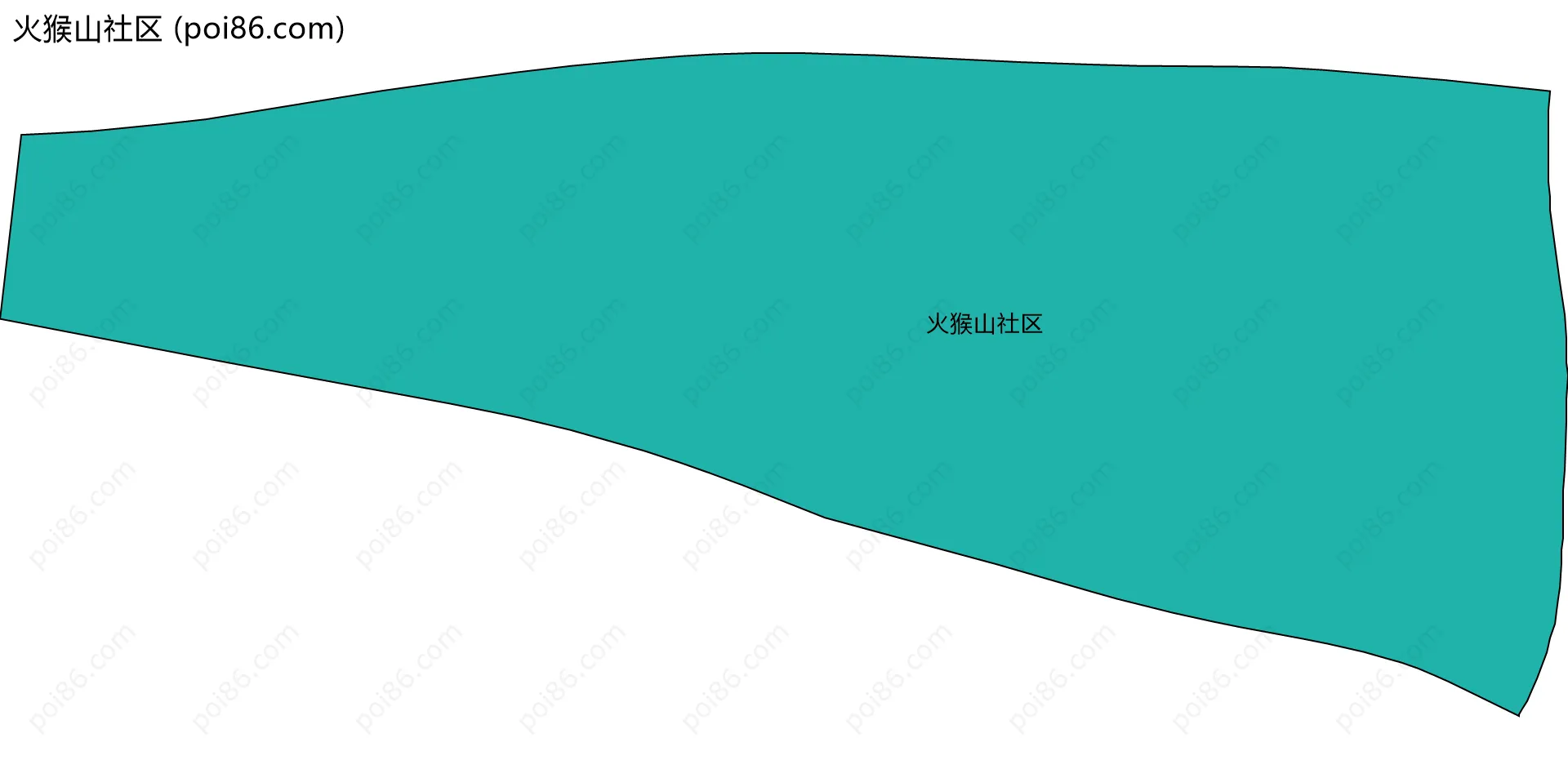 火猴山社区边界地图