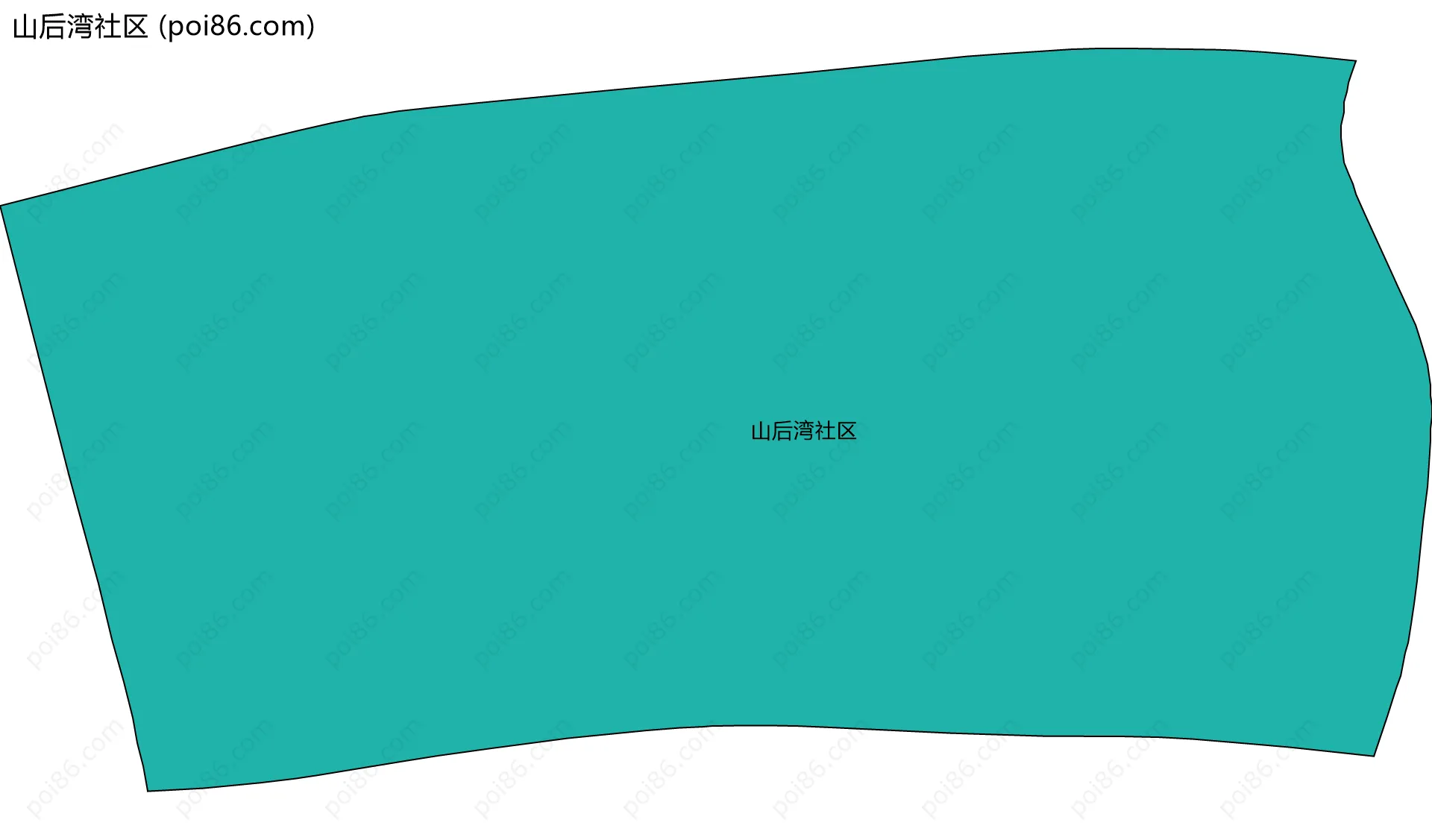 山后湾社区边界地图