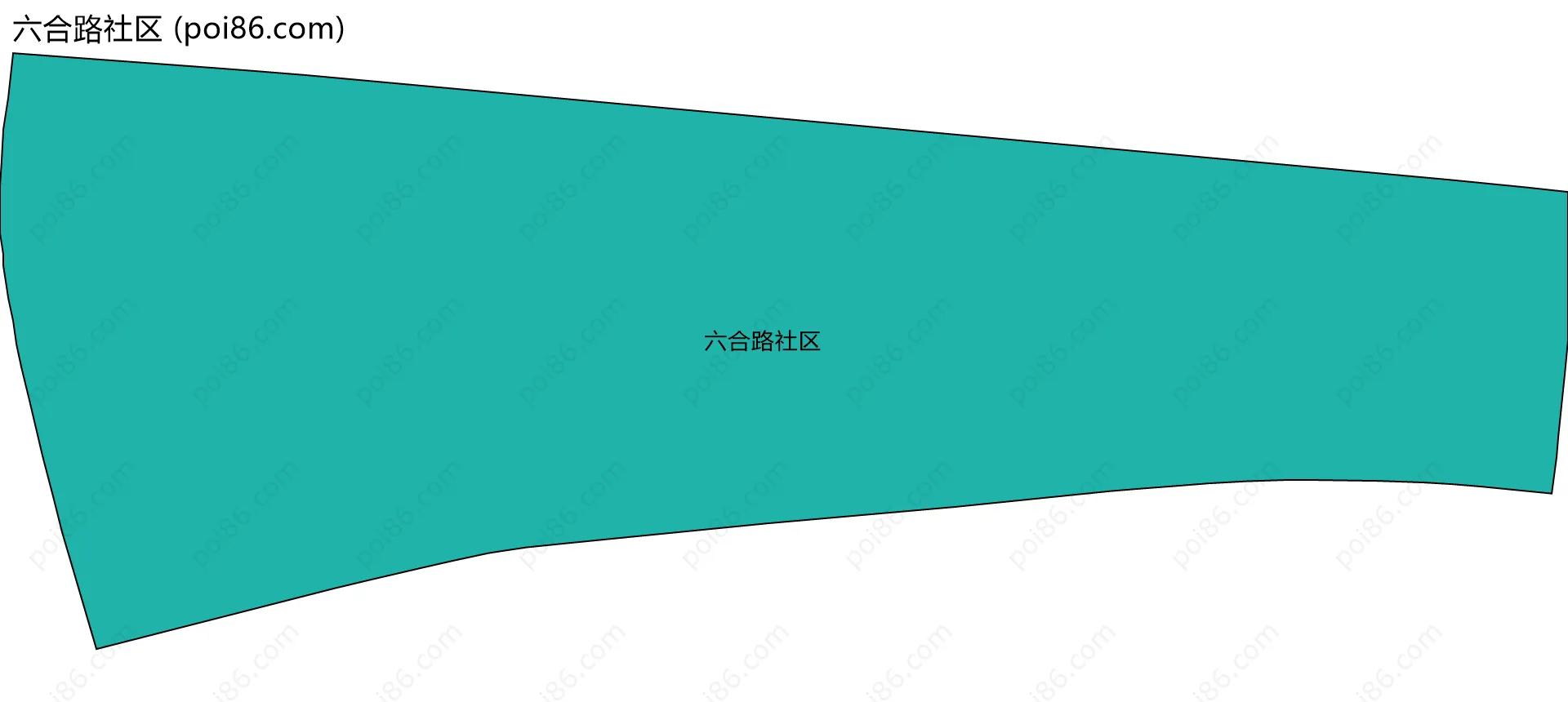 六合路社区边界地图