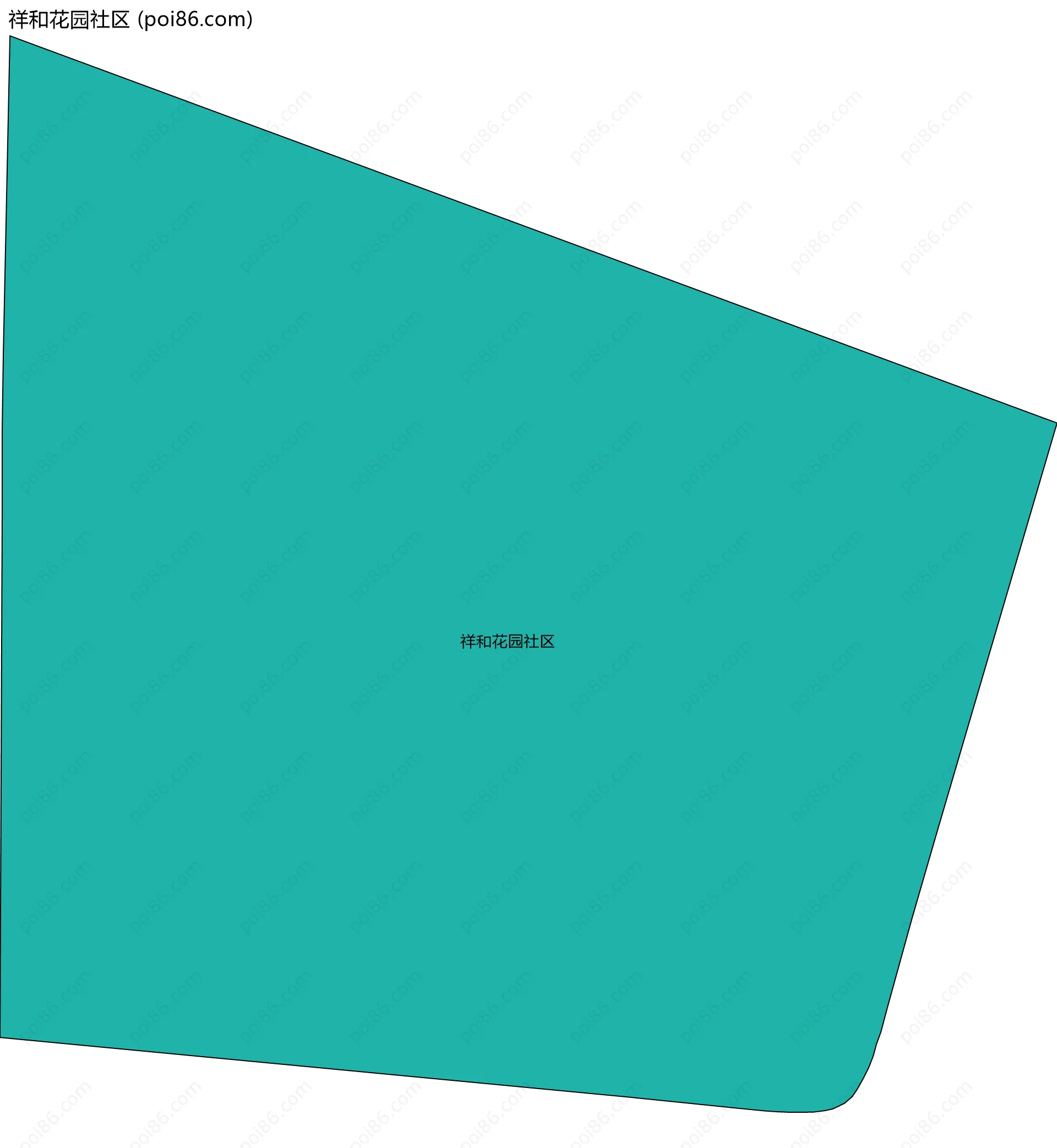 祥和花园社区边界地图