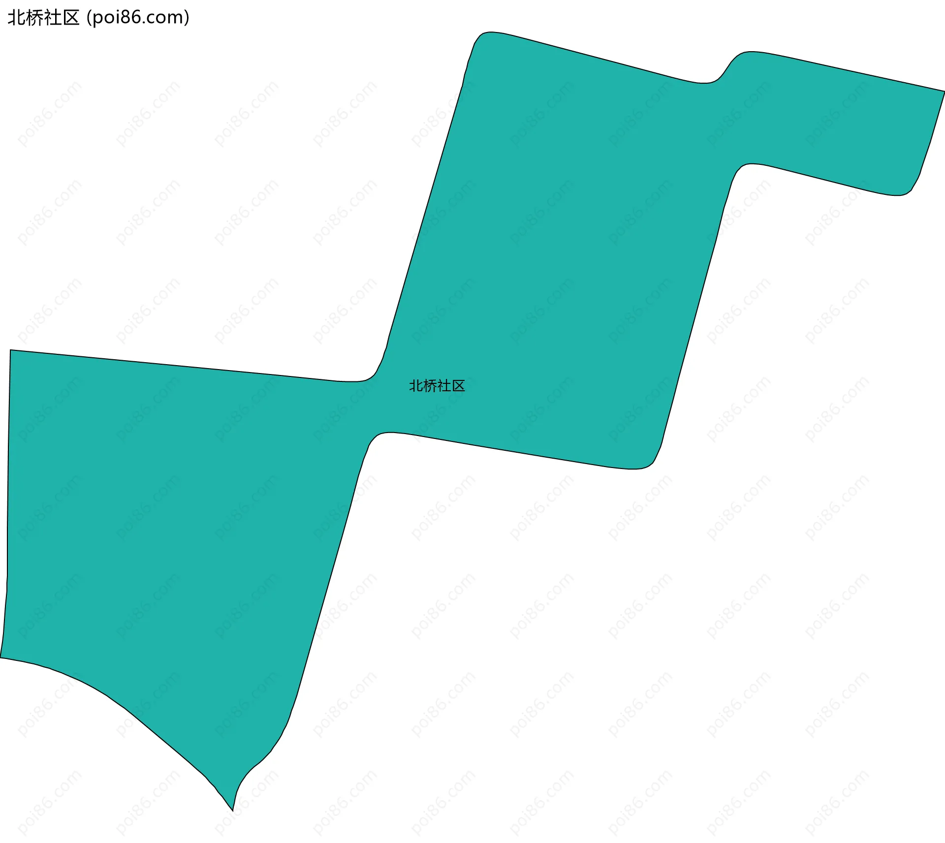 北桥社区边界地图