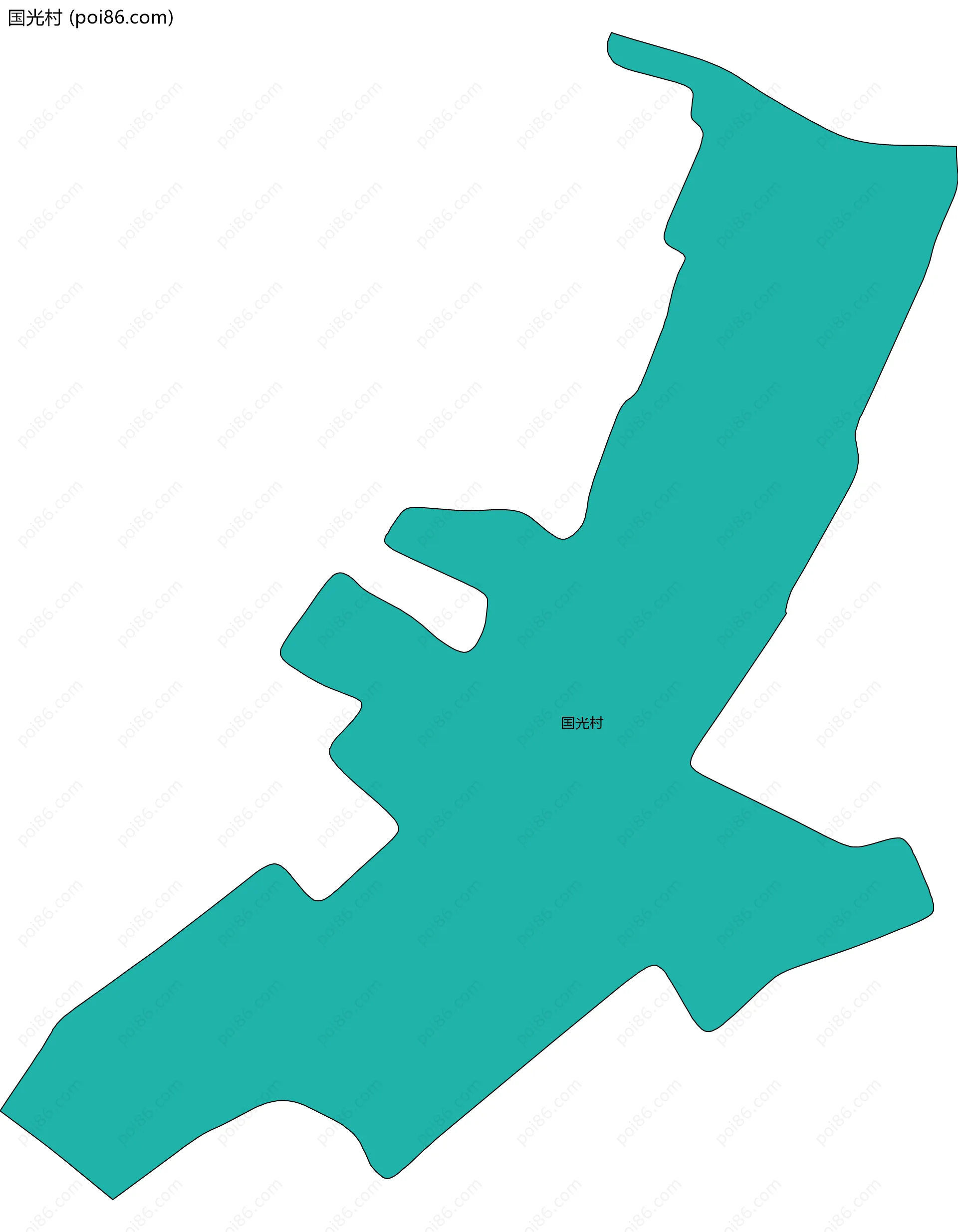 国光村边界地图