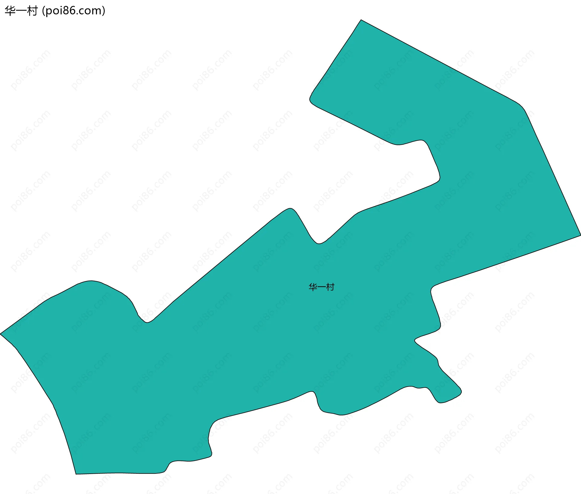 华一村边界地图