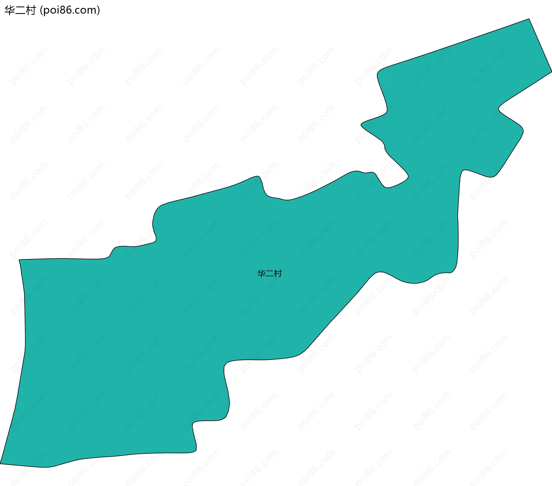 华二村边界地图
