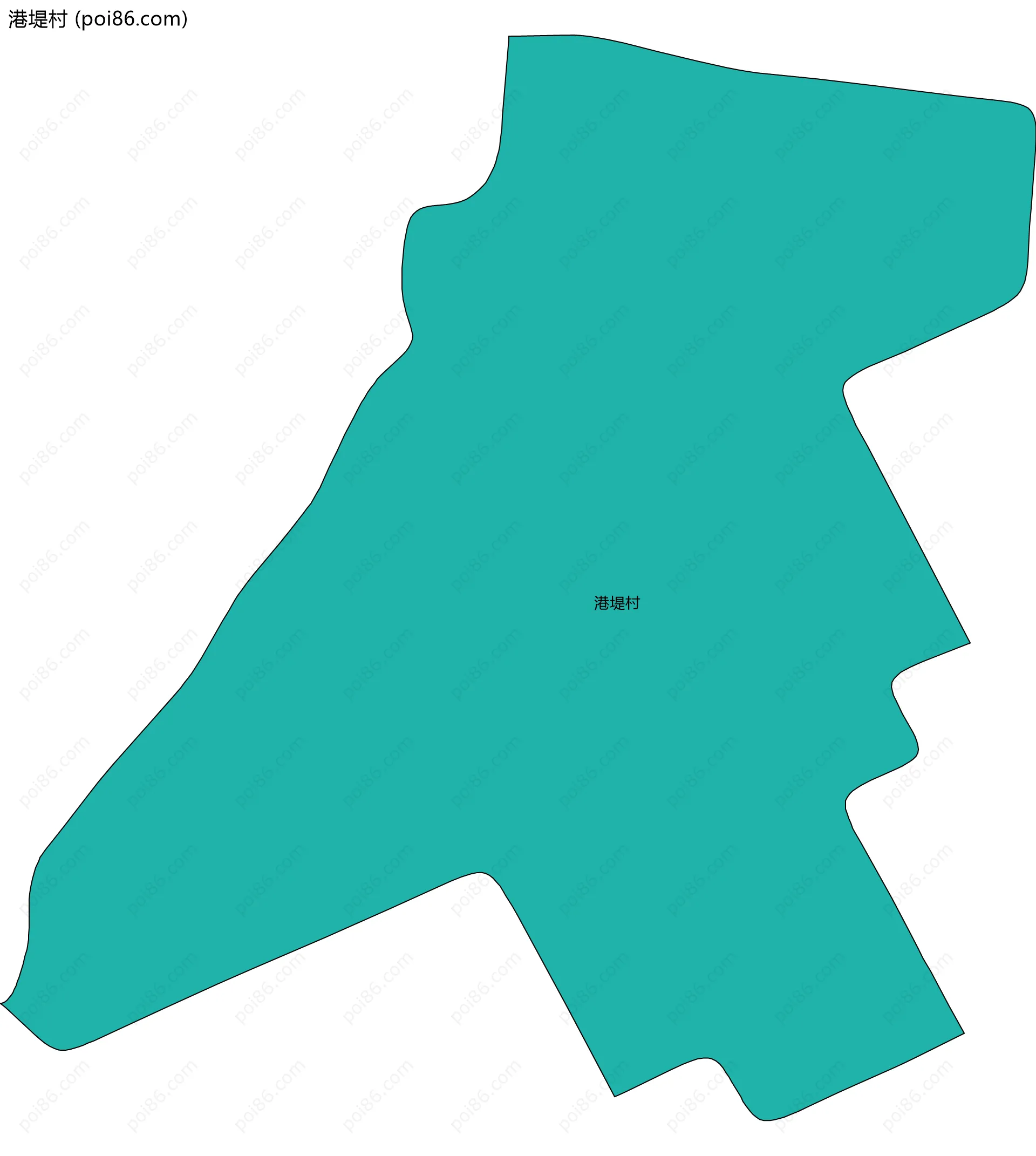 港堤村边界地图