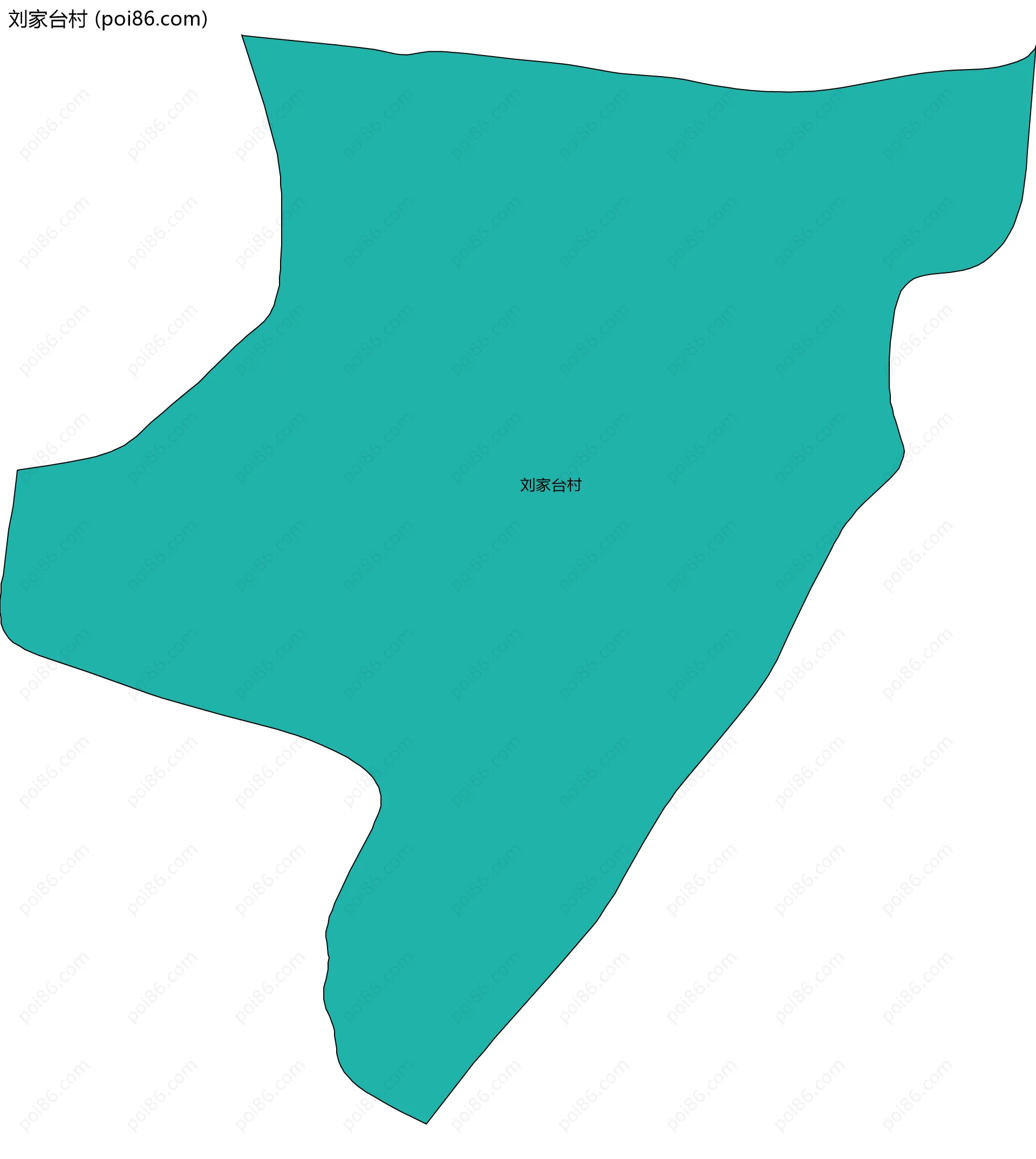 刘家台村边界地图