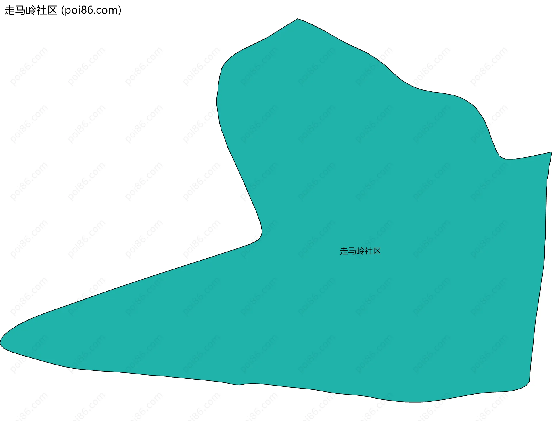 走马岭社区边界地图
